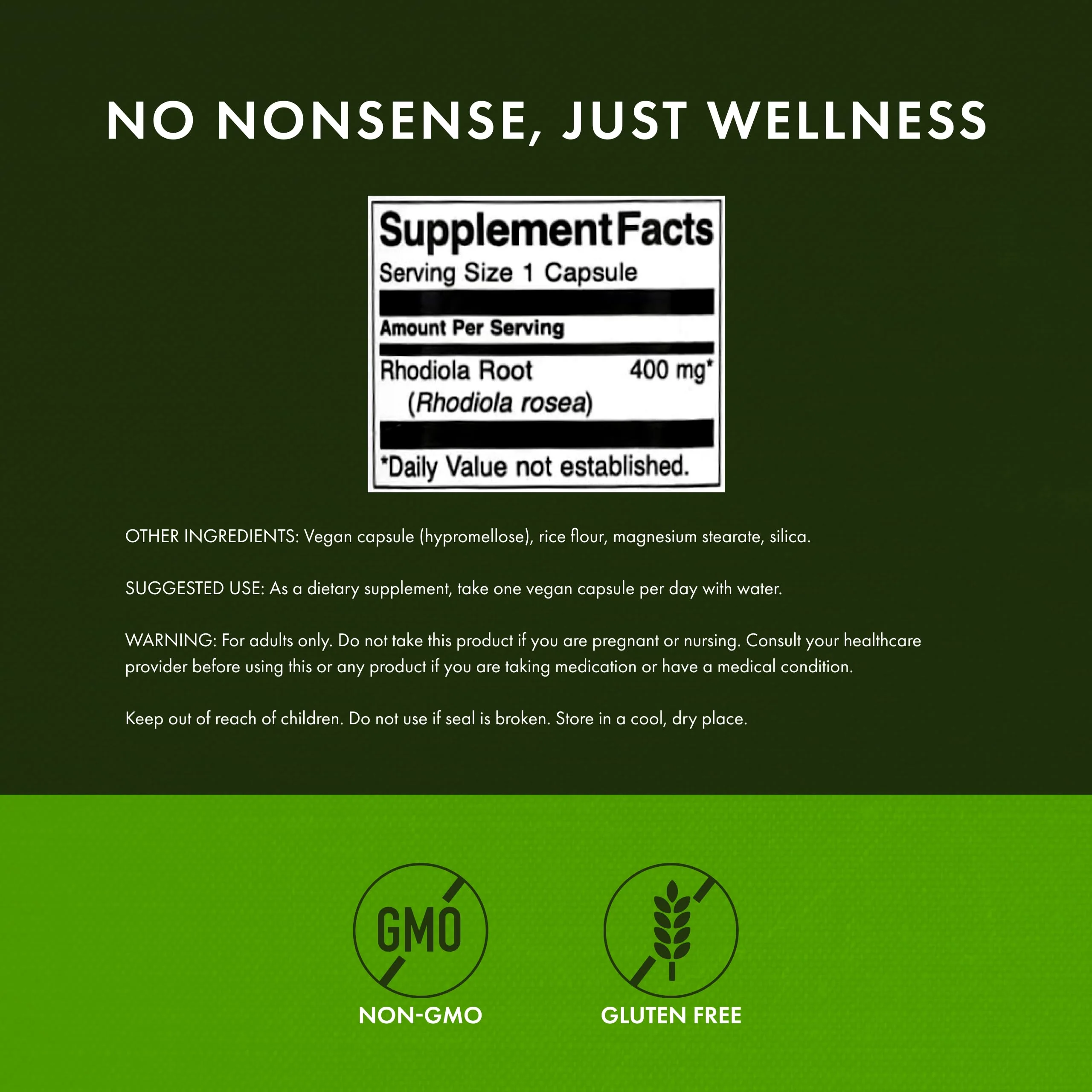 Swanson Rhodiola Rosea Root - Adaptogenic Mood & Stress Support (4 Pack, 100 Caps, 400 mg Each) - Image 10