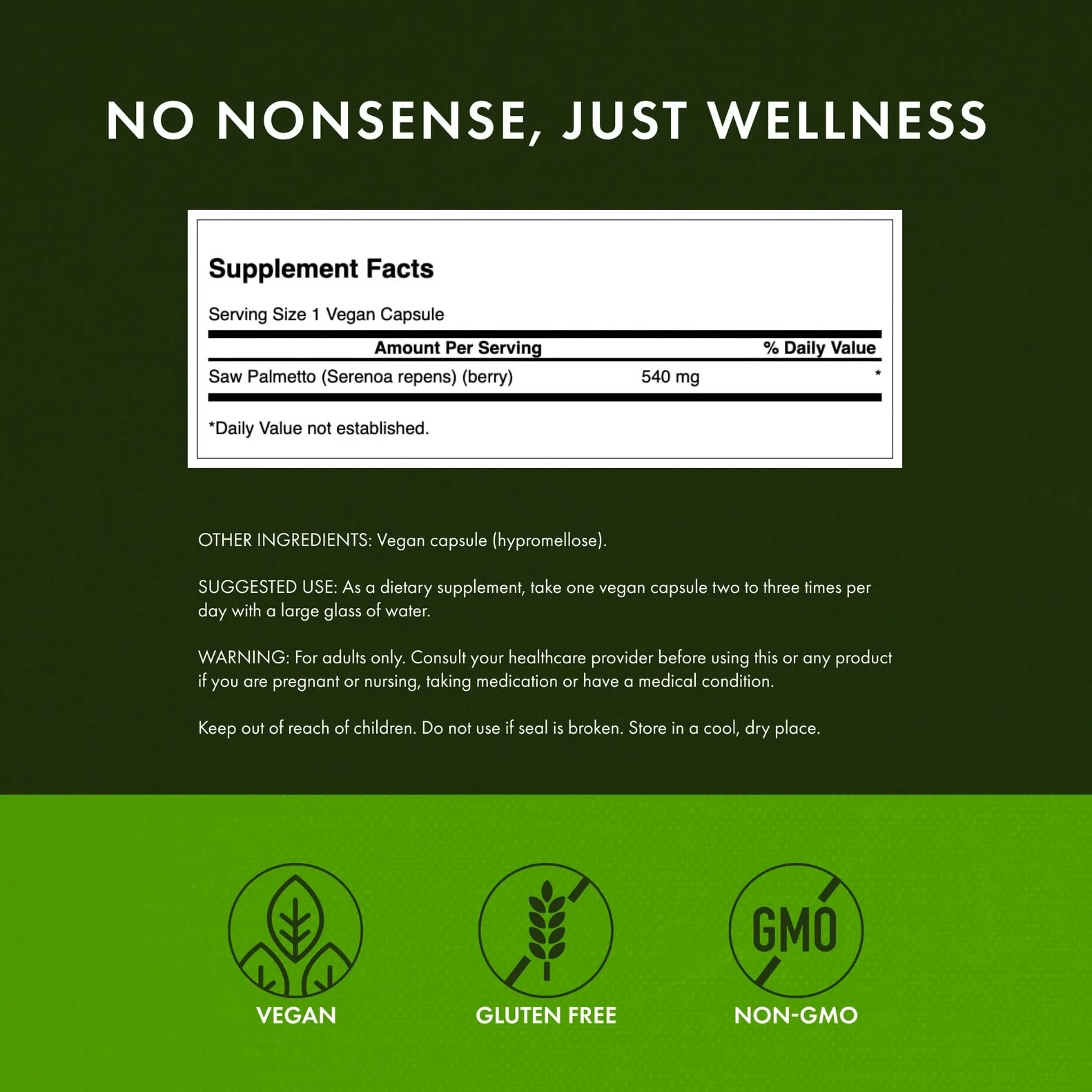 Swanson Saw Palmetto - Prostate Support & Urinary Health (540 mg, 250 capsules) 4 Pack - Image 10