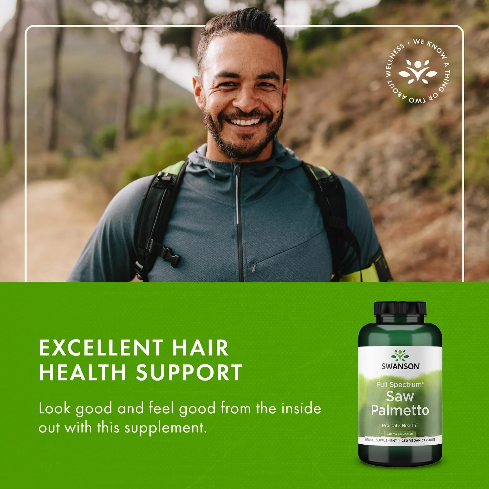 Swanson Saw Palmetto – Prostate & Urinary Health Support, Hair Benefits (540 mg, 250 Capsules) – 3 Pack - Image 13