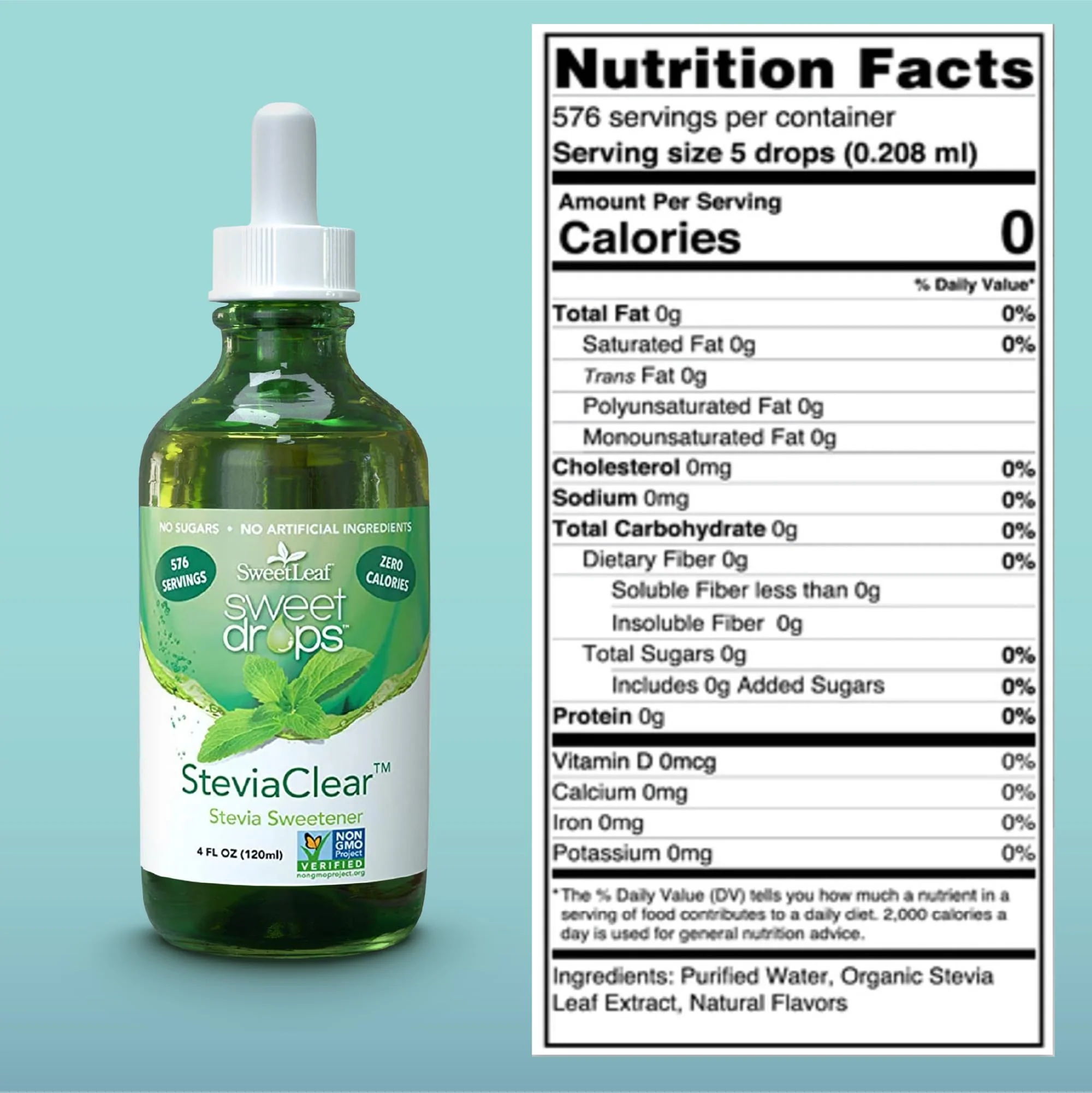 SweetLeaf SteviaClear Sweet Drops – Zero-Calorie Liquid Stevia, No Bitter Aftertaste, Pack of 3 (4 oz each) - Image 2