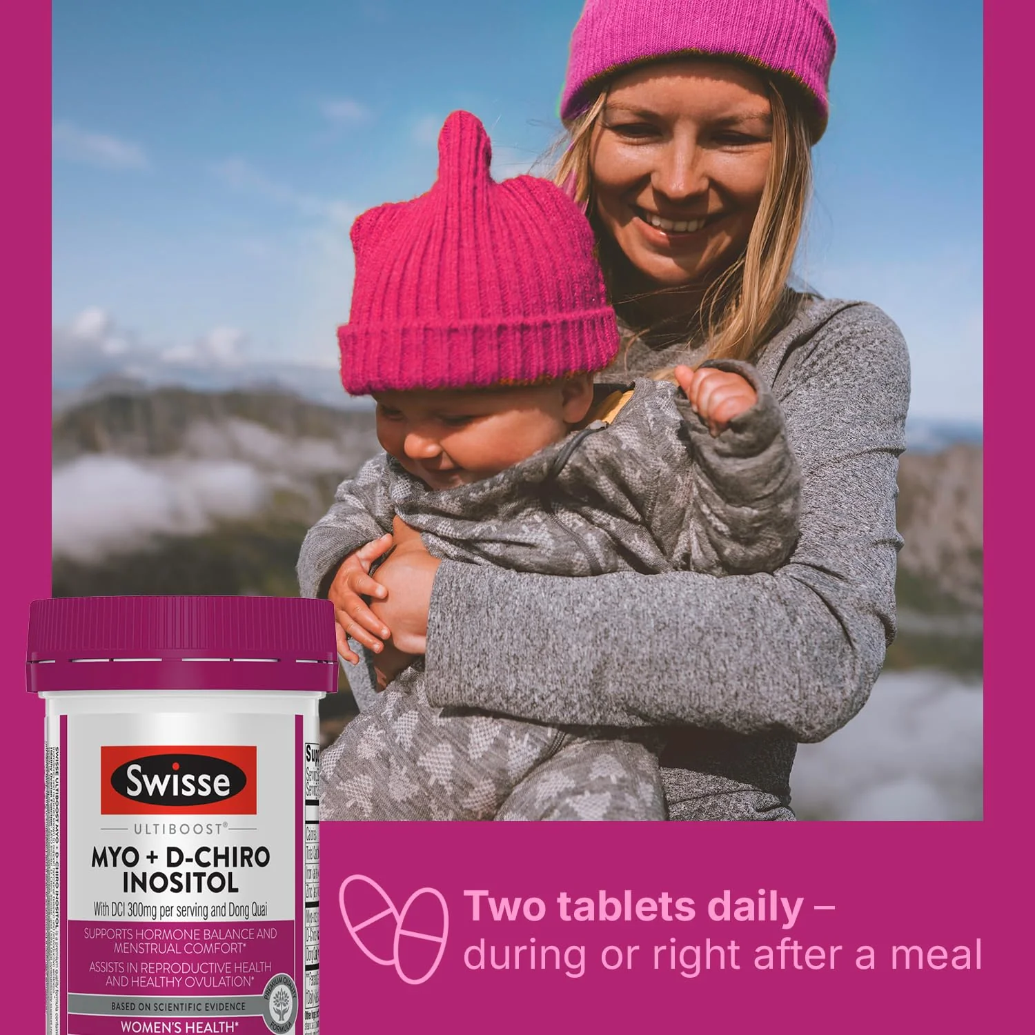 Swisse Ultiboost Myo-Inositol & D-Chiro Inositol – Hormonal Balance & Ovarian Health | 1100mg / 300mg DCI | 30 Tablets - Image 5