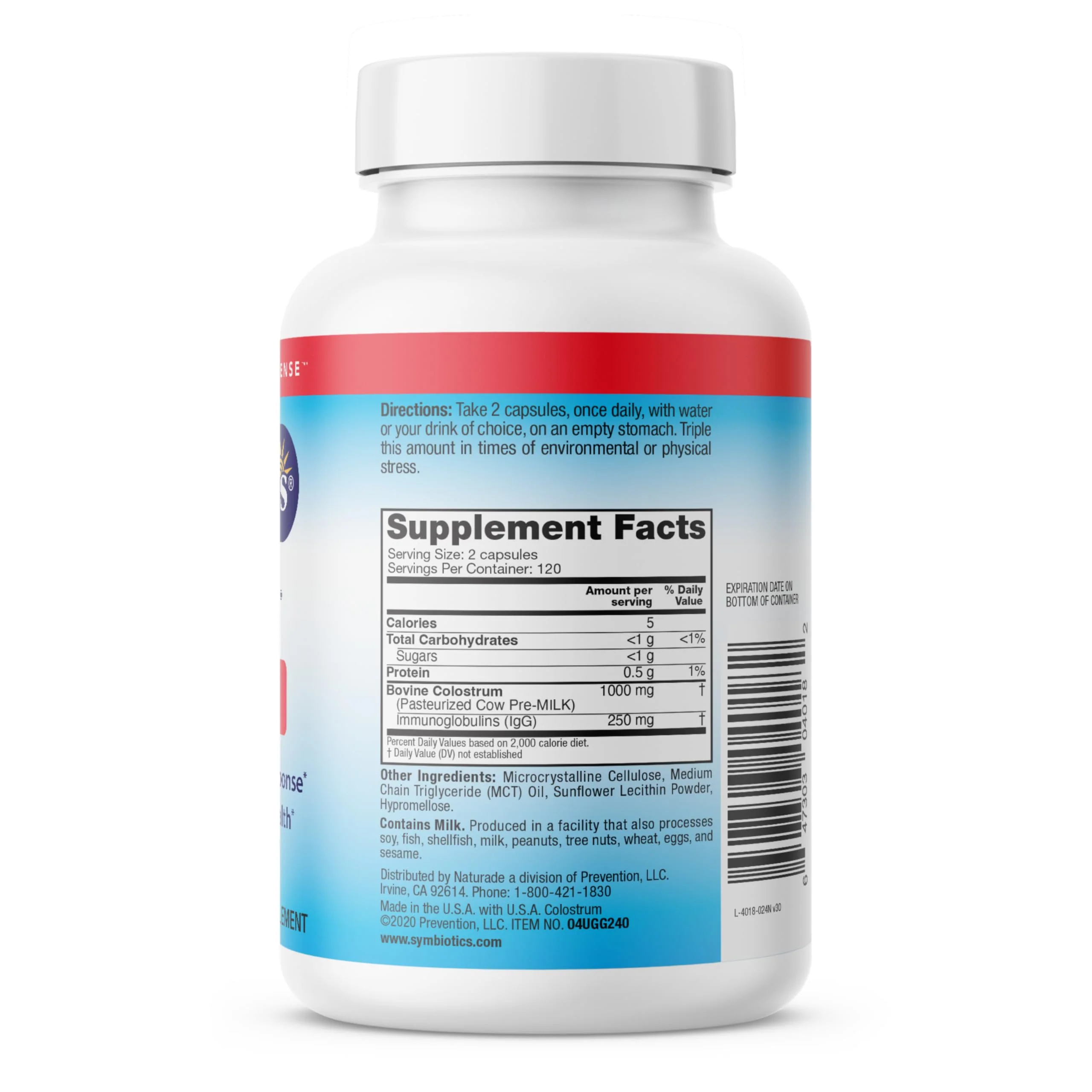 Symbiotics Colostrum 240ct Capsules – Immune Support, 25% IgG, Lactoferrin, Gluten Free - Image 15