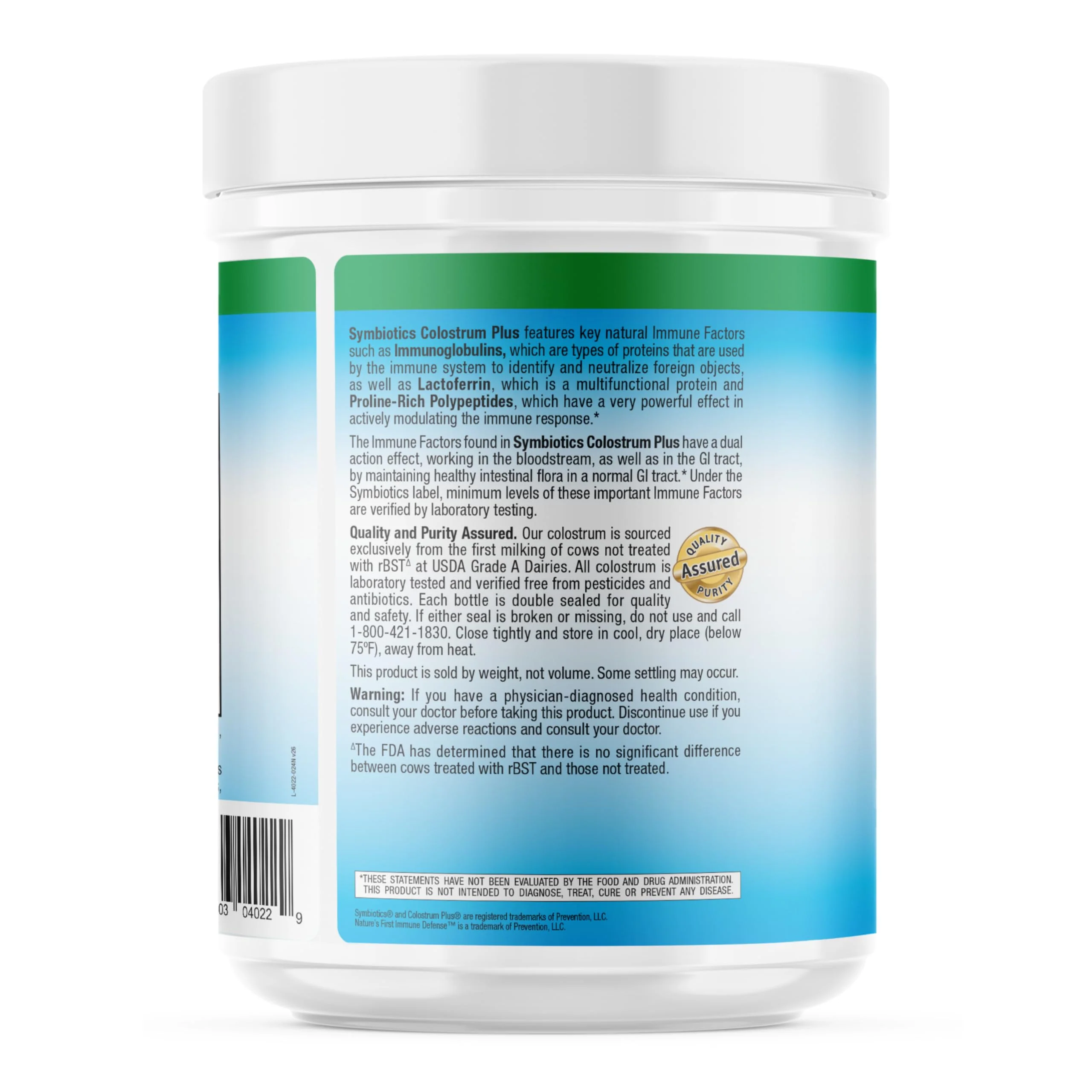 Symbiotics Colostrum Plus Powder – Immune Support & Gut Health, 21 oz (595 g) - Image 15