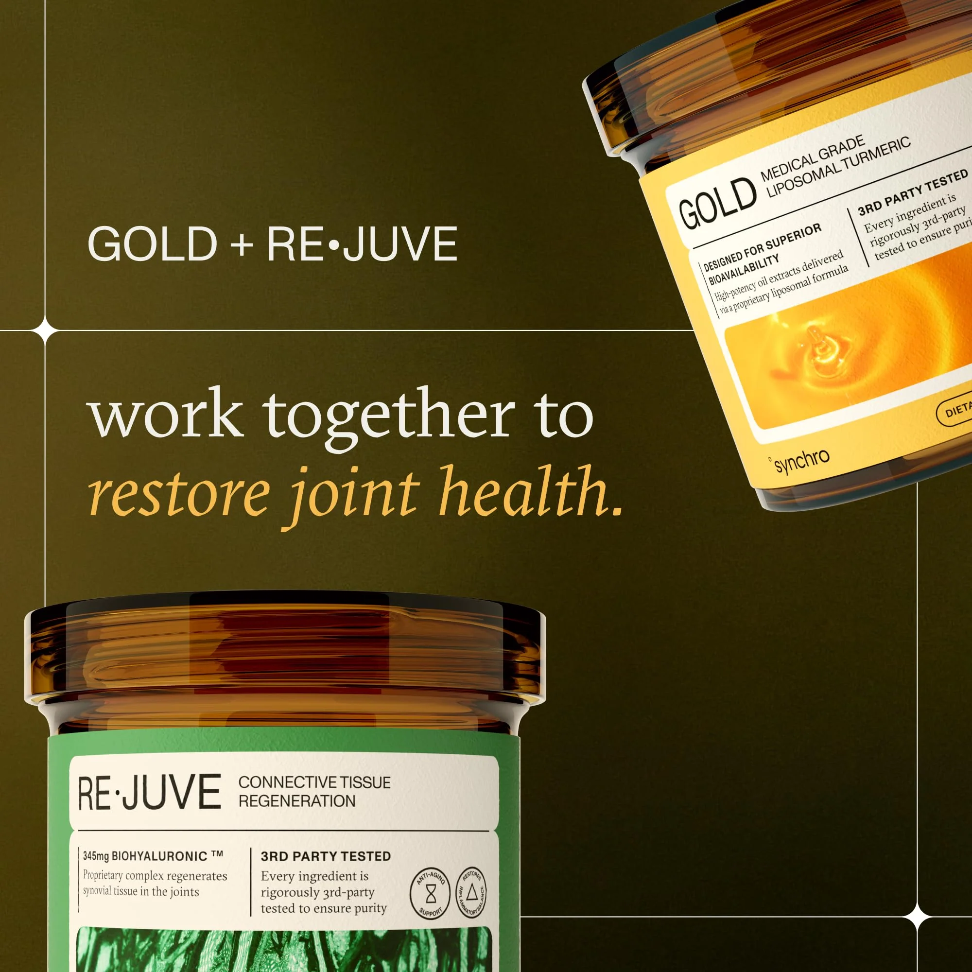 Synchro Gold Liposomal Turmeric 60ct Capsules | Nano-Encapsulated Curcumin + Piperine - Image 6