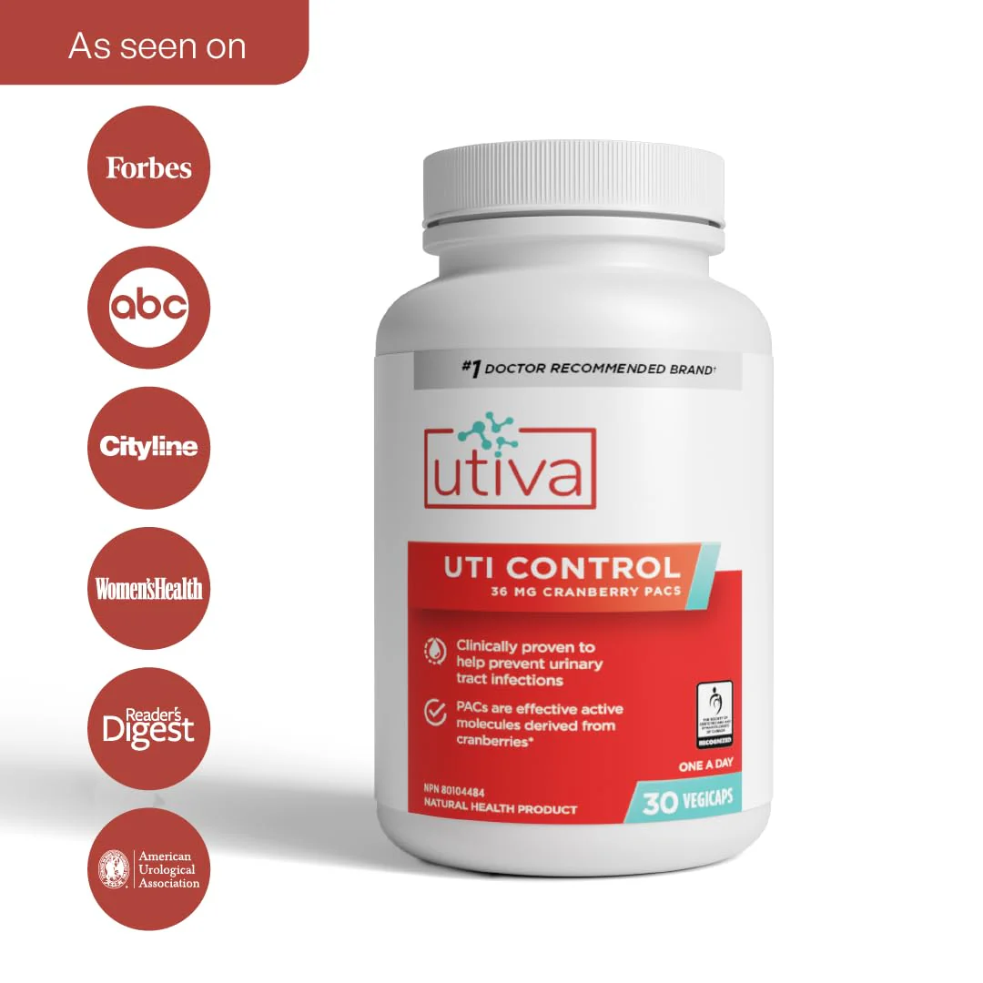 Szio+ Utiva Cranberry PACs – 36 mg PACs Clinically Studied UTI Prevention for Women | 30 Veggie Capsules - Image 2