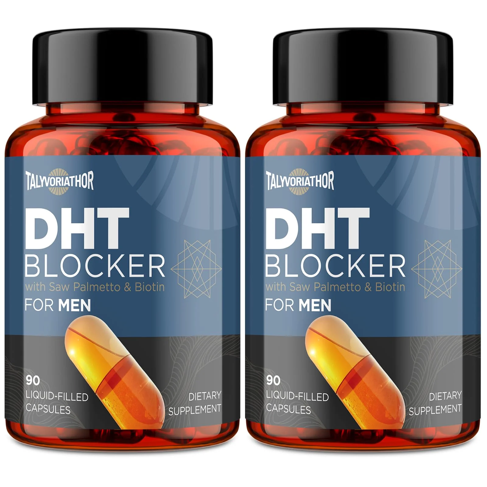 Talyvoriathor DHT Blocker for Men — Saw Palmetto & Biotin, Liquid-Filled Capsules, 180 Count - Image 7