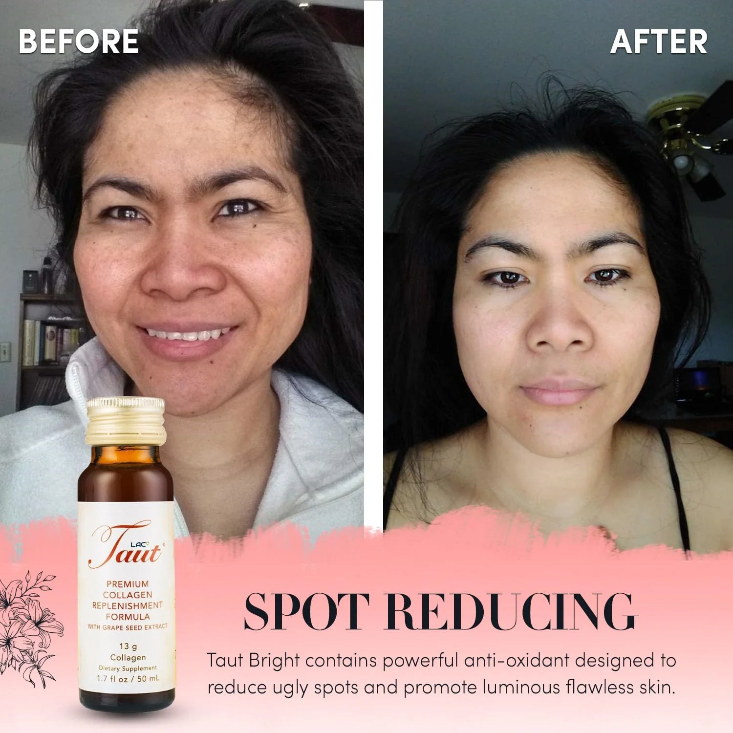 TAUT Liquid Collagen for Women – 13,000mg Marine Collagen + Hyaluronic Acid (8 Bottles) - Image 3