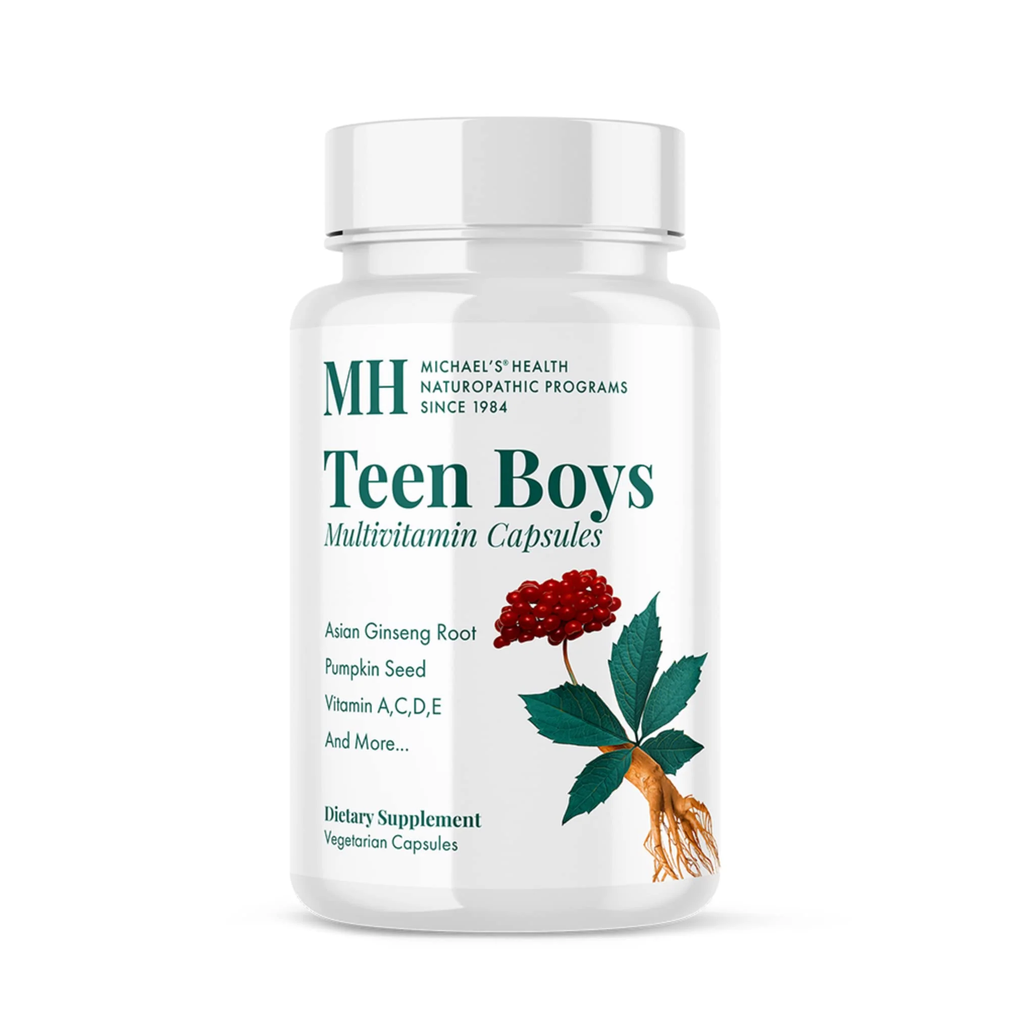 Teen Boys Daily Multivitamin – Michael's Health Naturopathic, 120 Vegetarian Capsules, Kosher - Image 8