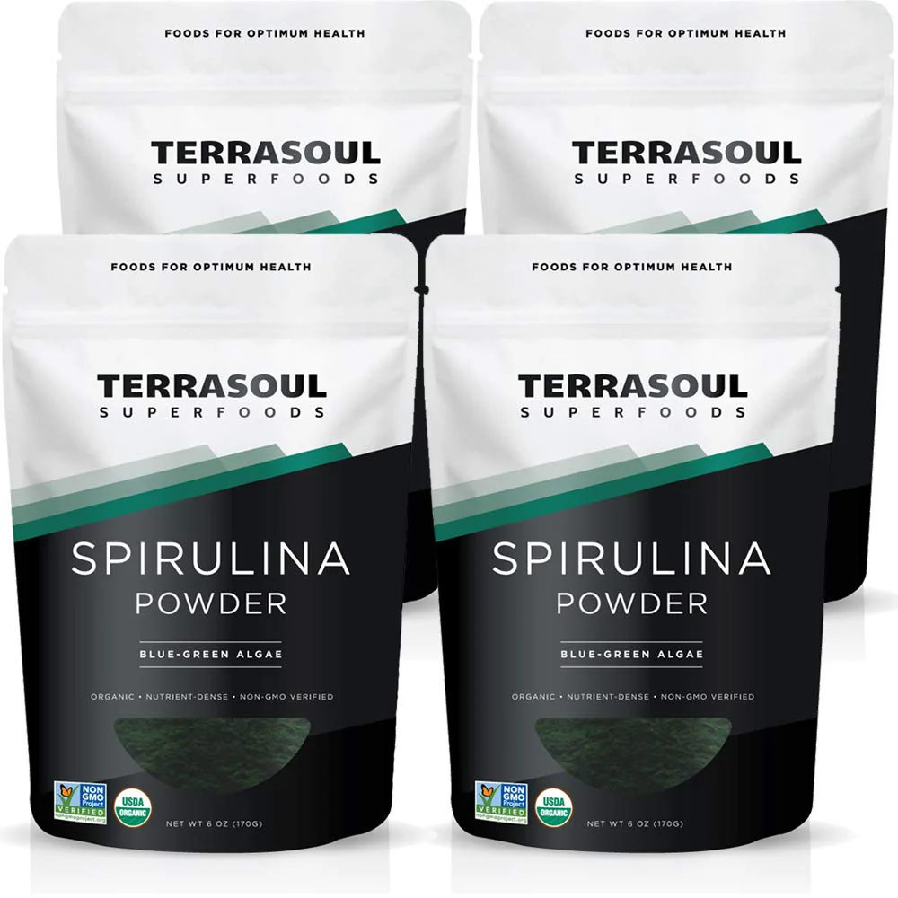 Terrasoul Spirulina Powder Organic, 24 oz – Non-GMO, Gluten-Free, Vegan
