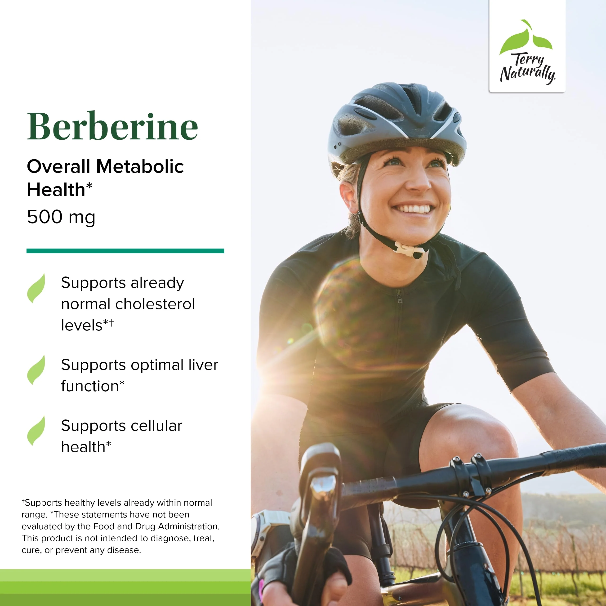 Terry Naturally Berberine - Liver Health & Metabolism Support | 60 Capsules (Pack of 2) - Image 3