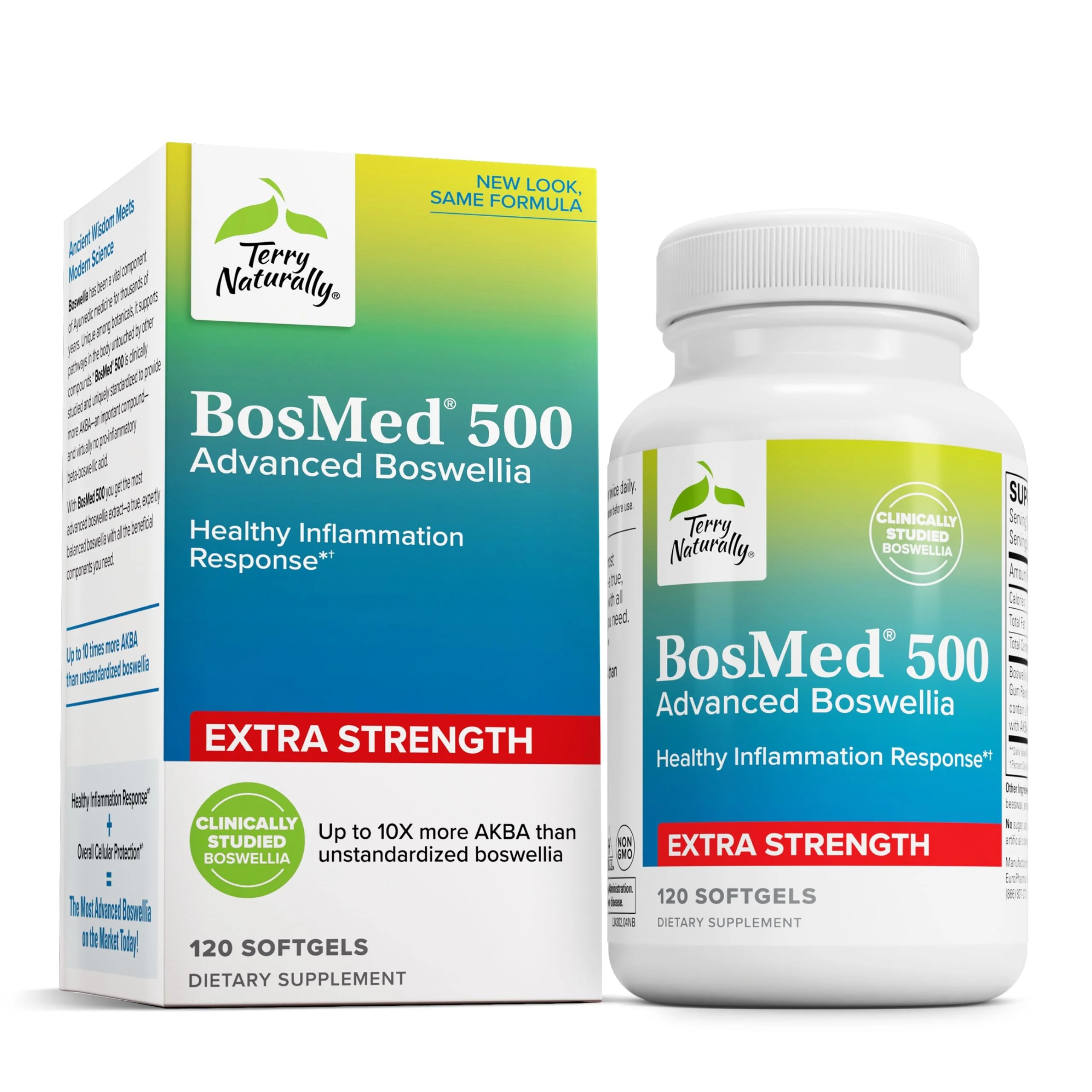 Terry Naturally BosMed 500 Extra Strength Boswellia Softgels for Lung Support | AKBA-Rich Boswellia Serrata, 120 Softgels - Image 8
