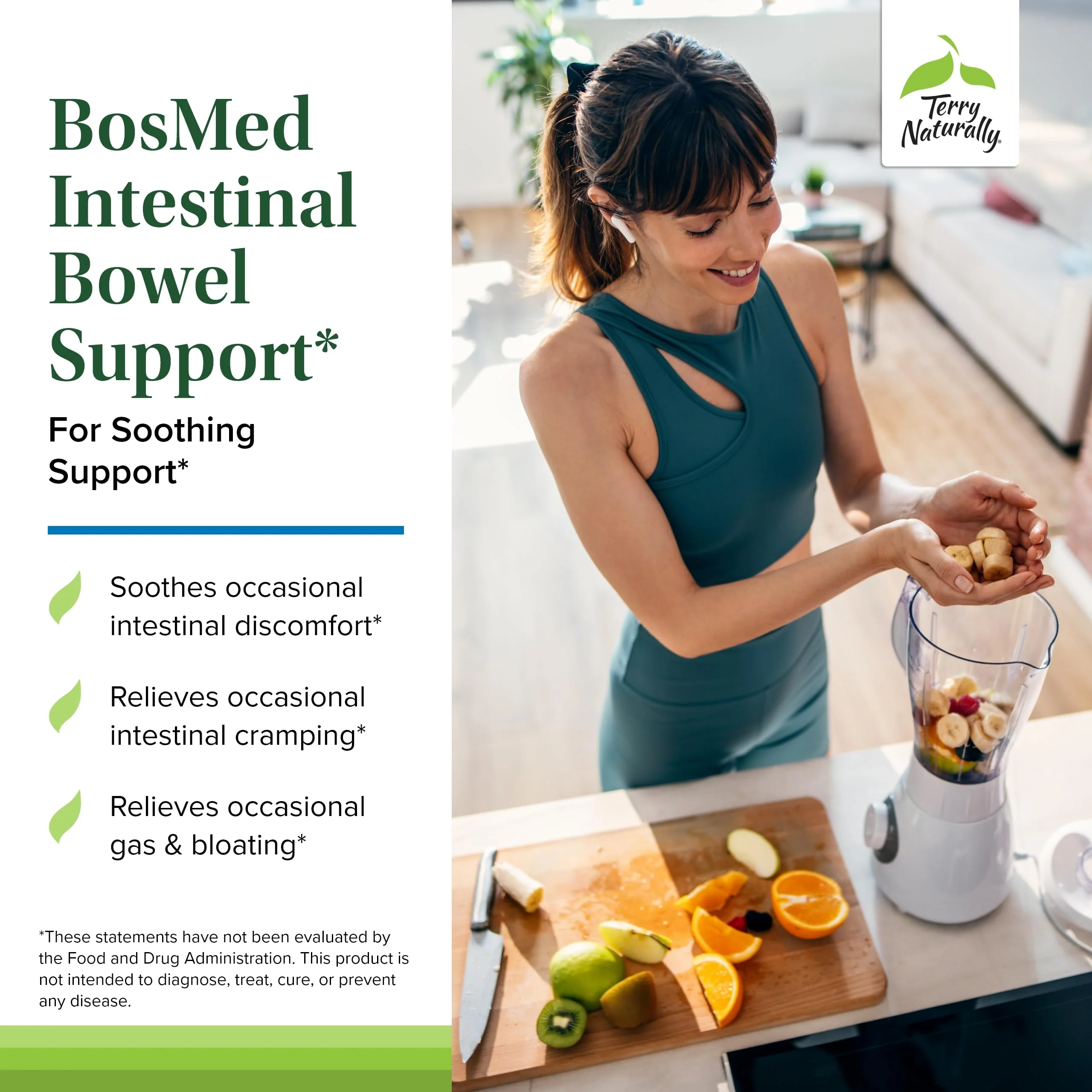 Terry Naturally BosMed Intestinal Bowel Support - Digestive & Gut Health - 60 Softgels - Image 2