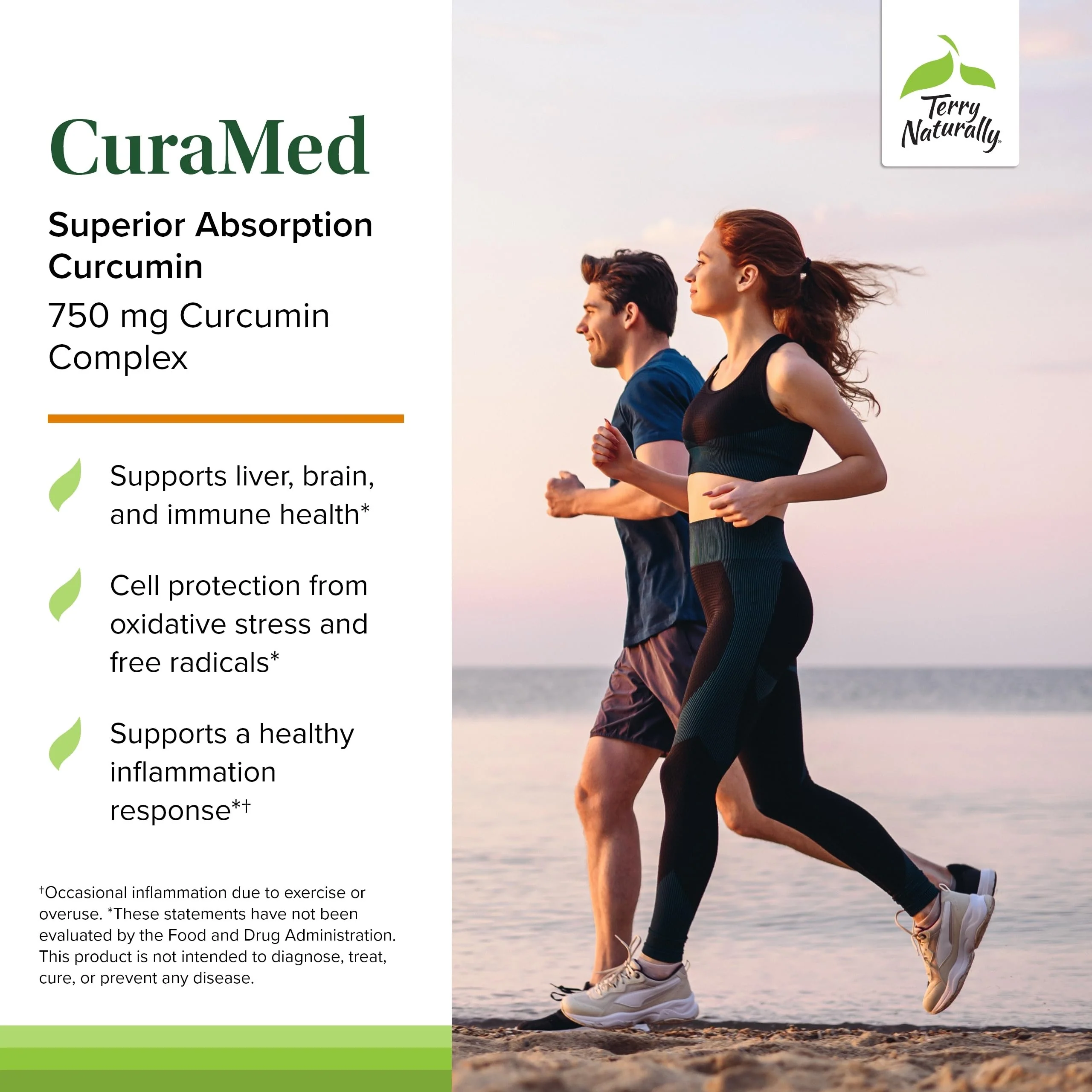 Terry Naturally CuraMed 750 mg - High-Potency Curcumin for Brain, Heart & Immune Support | 120 Softgels - Image 4
