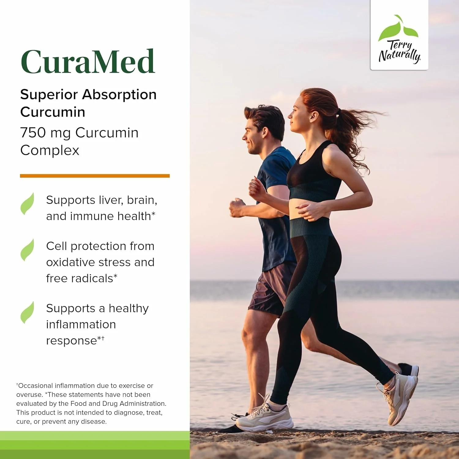 Terry Naturally CuraMed 750mg Curcumin - Brain & Heart Health (Pack of 3) - Image 5