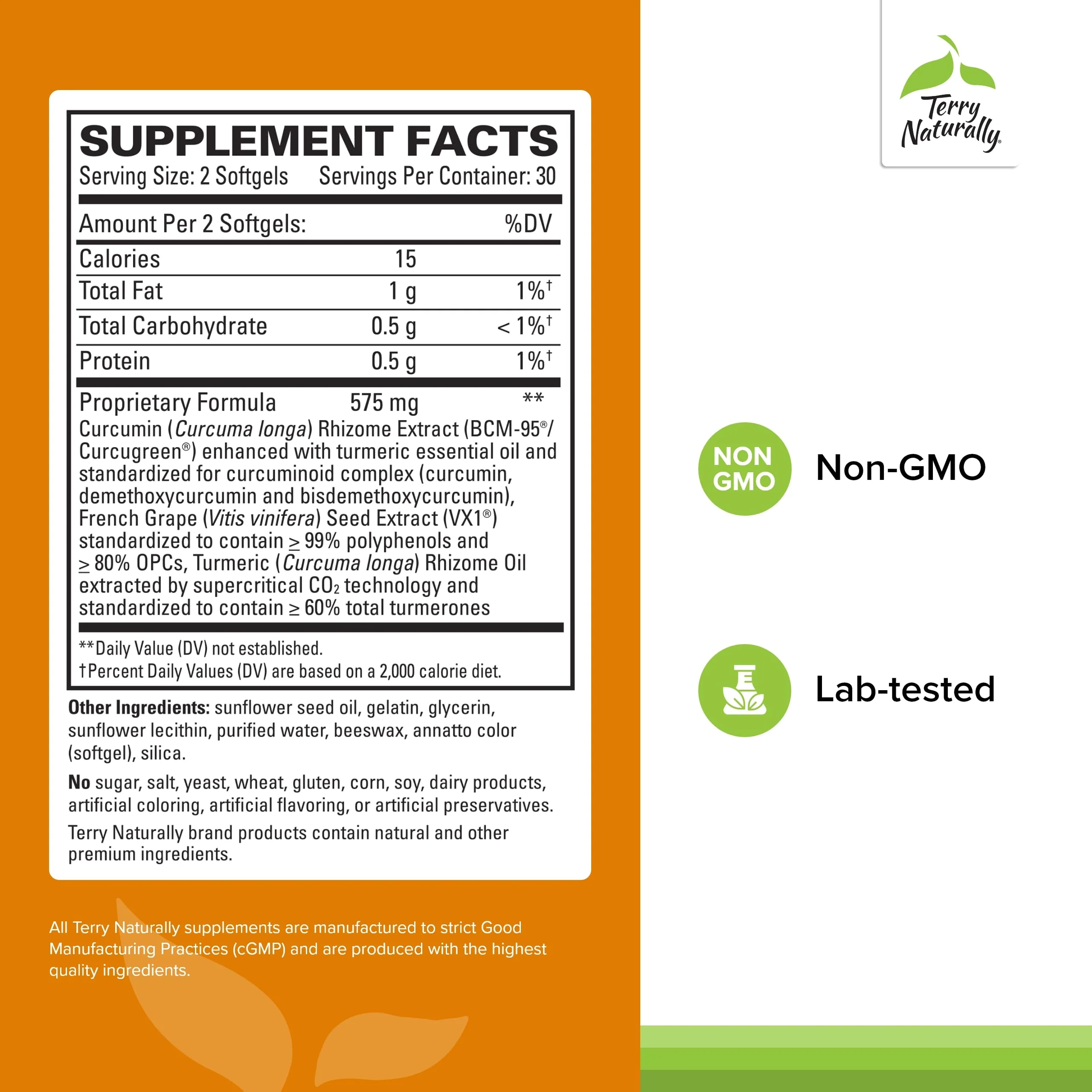 Terry Naturally CuraMed + Clinical OPC Curcumin – Brain, Prostate & Liver Health | 60 Softgels - Image 5