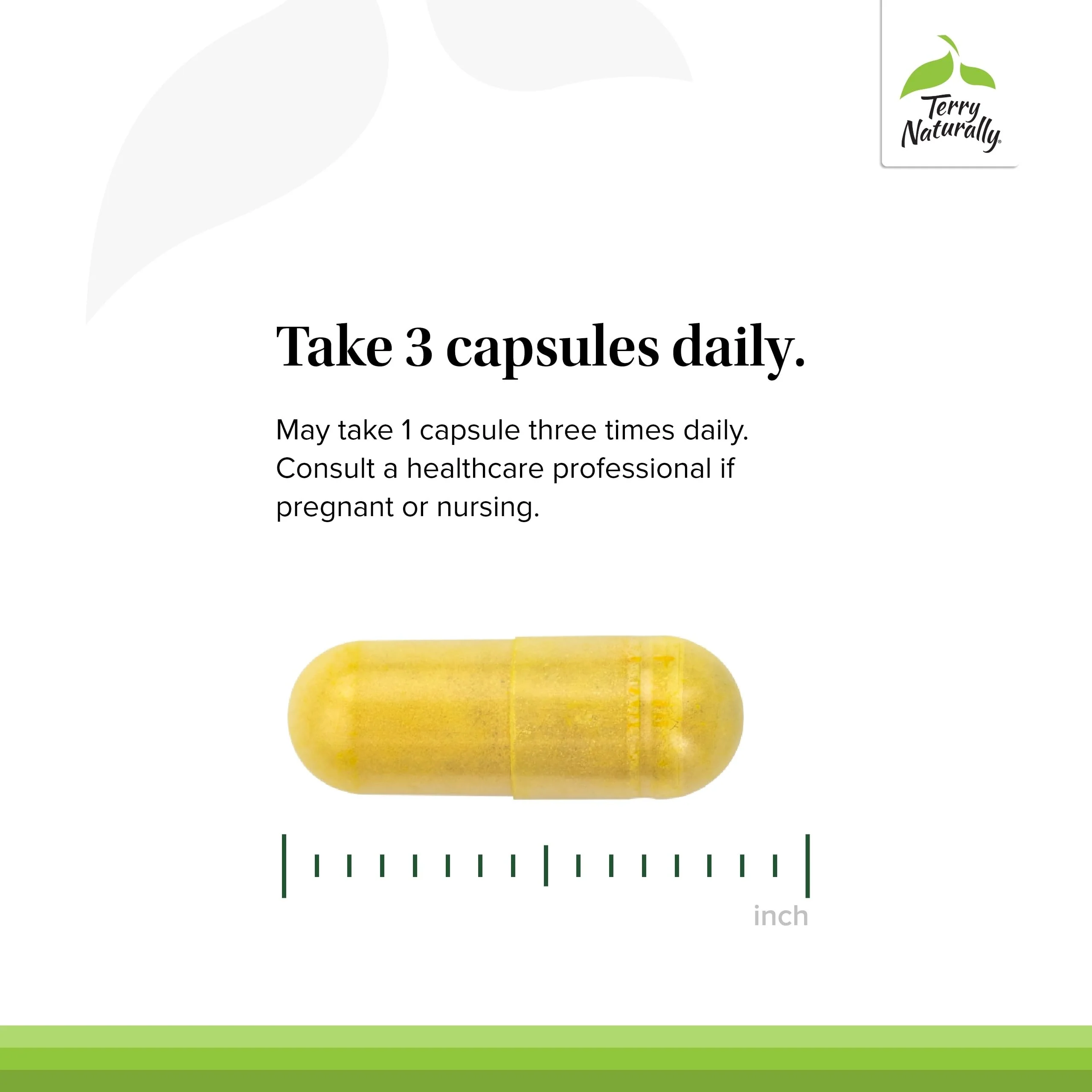 Terry Naturally Curamin Low Back Pain Relief – 60 Capsules (20 Servings) | Curcumin, Boswellia & DLPA | Non-GMO, Vegan, Gluten Free - Image 6