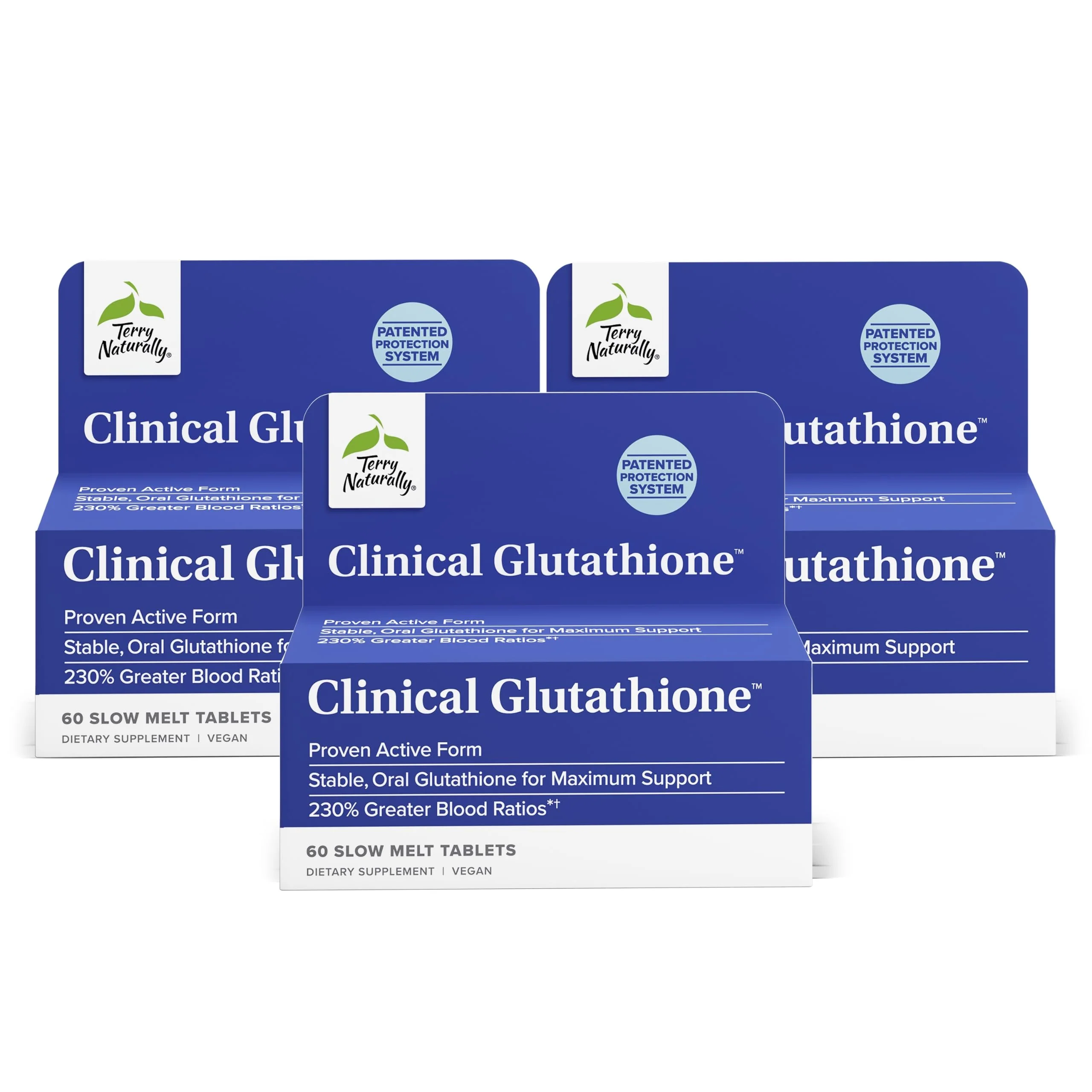 Terry Naturally Glutathione | High-Absorption L-Glutathione Antioxidant (60 Slow-Melt Tablets) 3-Pack - Image 8