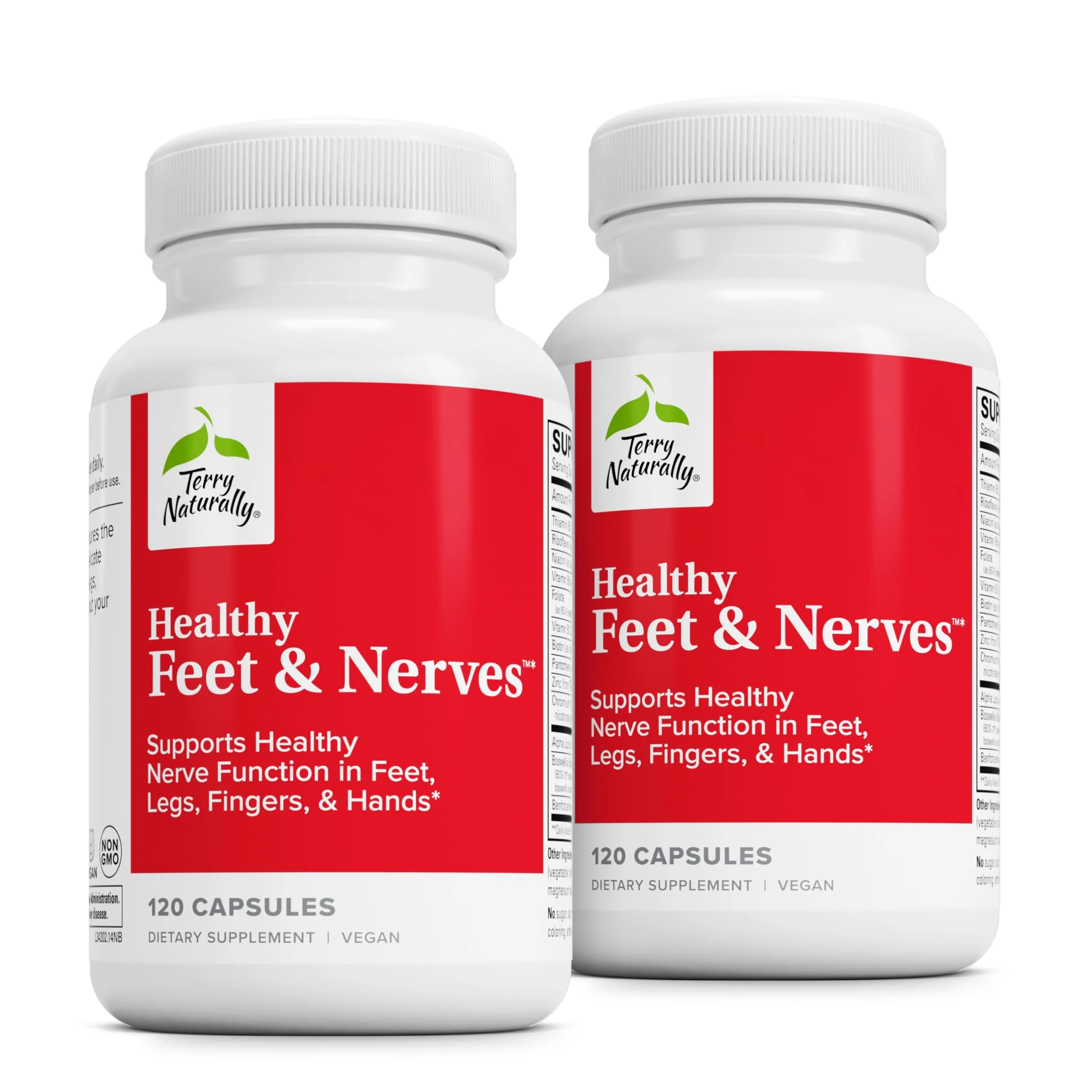 Terry Naturally Healthy Feet & Nerves – Vegan Nerve & Circulation Support with Bioactive B12 & Boswellia Serrata – 240 Capsules (Pack of 2) - Image 8