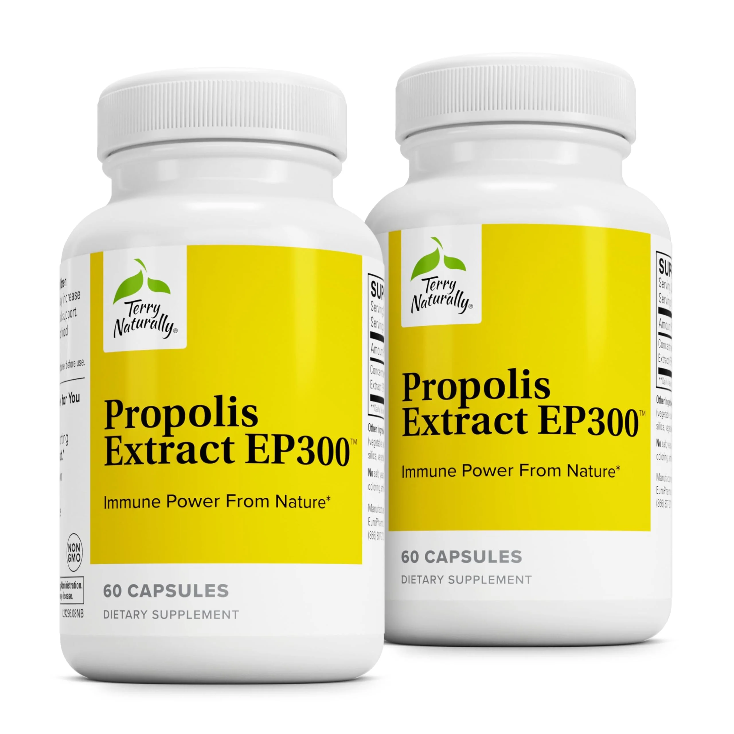 Terry Naturally Propolis EP300 - Immune & Upper Respiratory Support for Child & Adult | 60 Capsules, 2-Pack - Image 8
