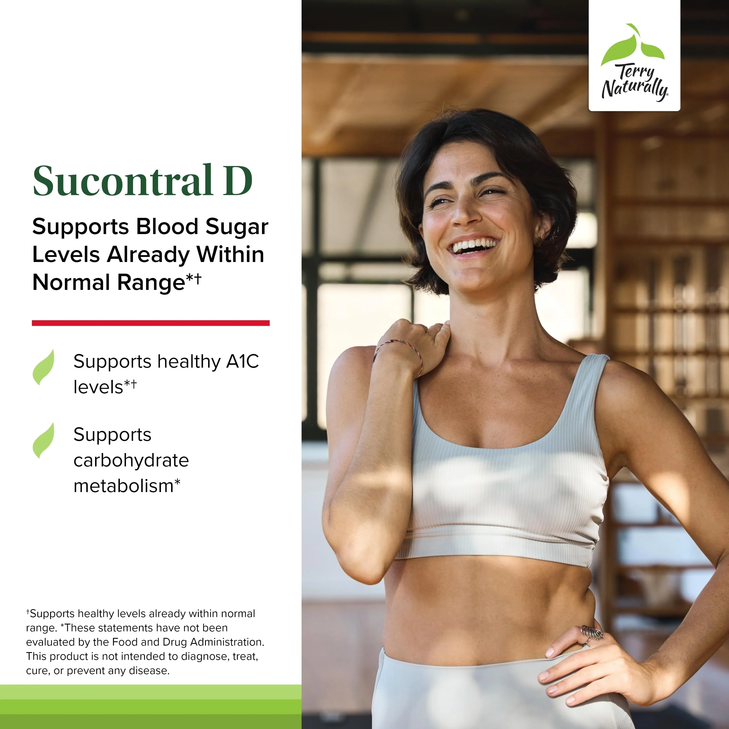 Terry Naturally Sucontral D – B-Complex & Folate for Carbohydrate Metabolism | 120 Capsules (Pack of 2) - Image 2