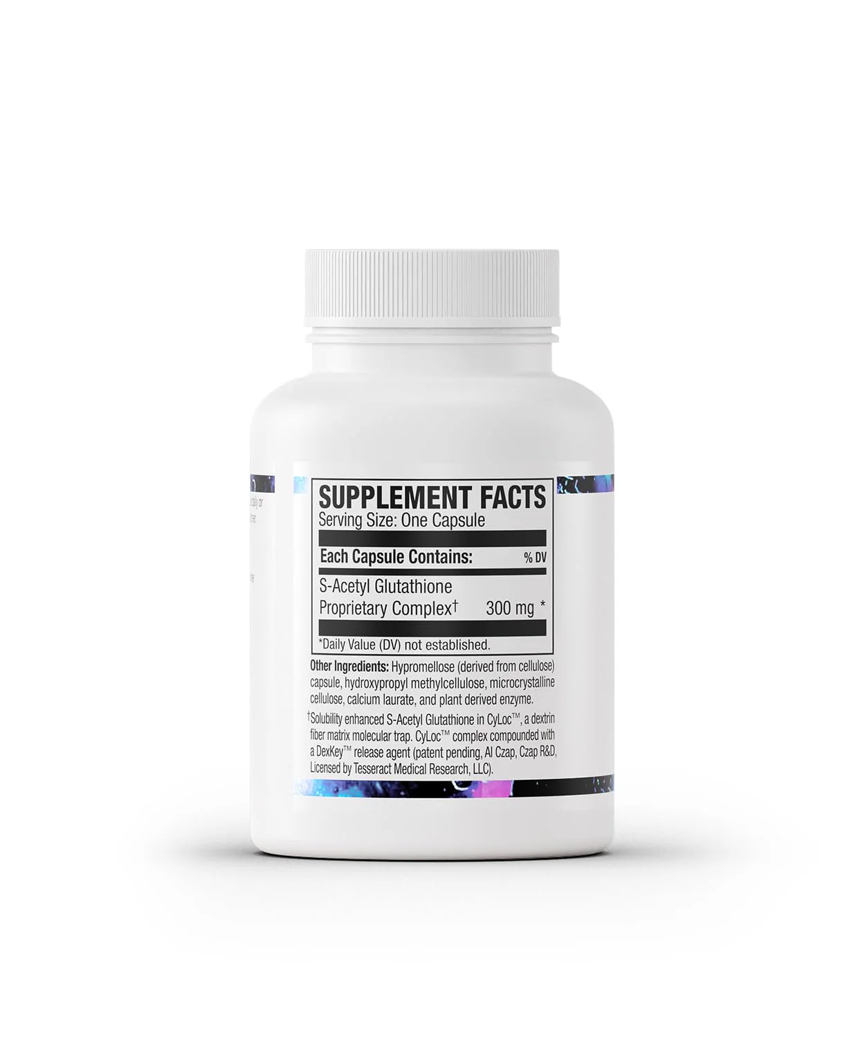 Tesseract SafeCell S-Acetyl Glutathione Supplement, 300mg, 60 Capsules – Bioavailability, Vegan, Hypoallergenic, Patented Delivery - Image 9