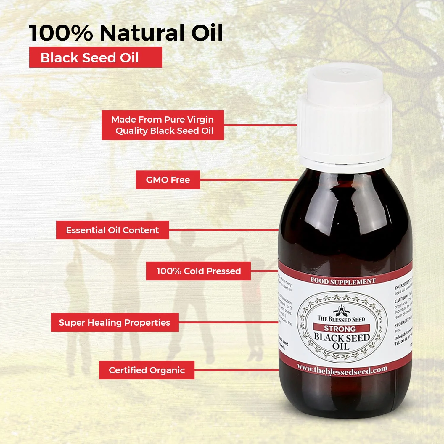 The Blessed Seed Strong Black Seed Oil – 100 ml | 100% Pure, Slow Cold-Pressed Antioxidant Health Supplement - Image 13