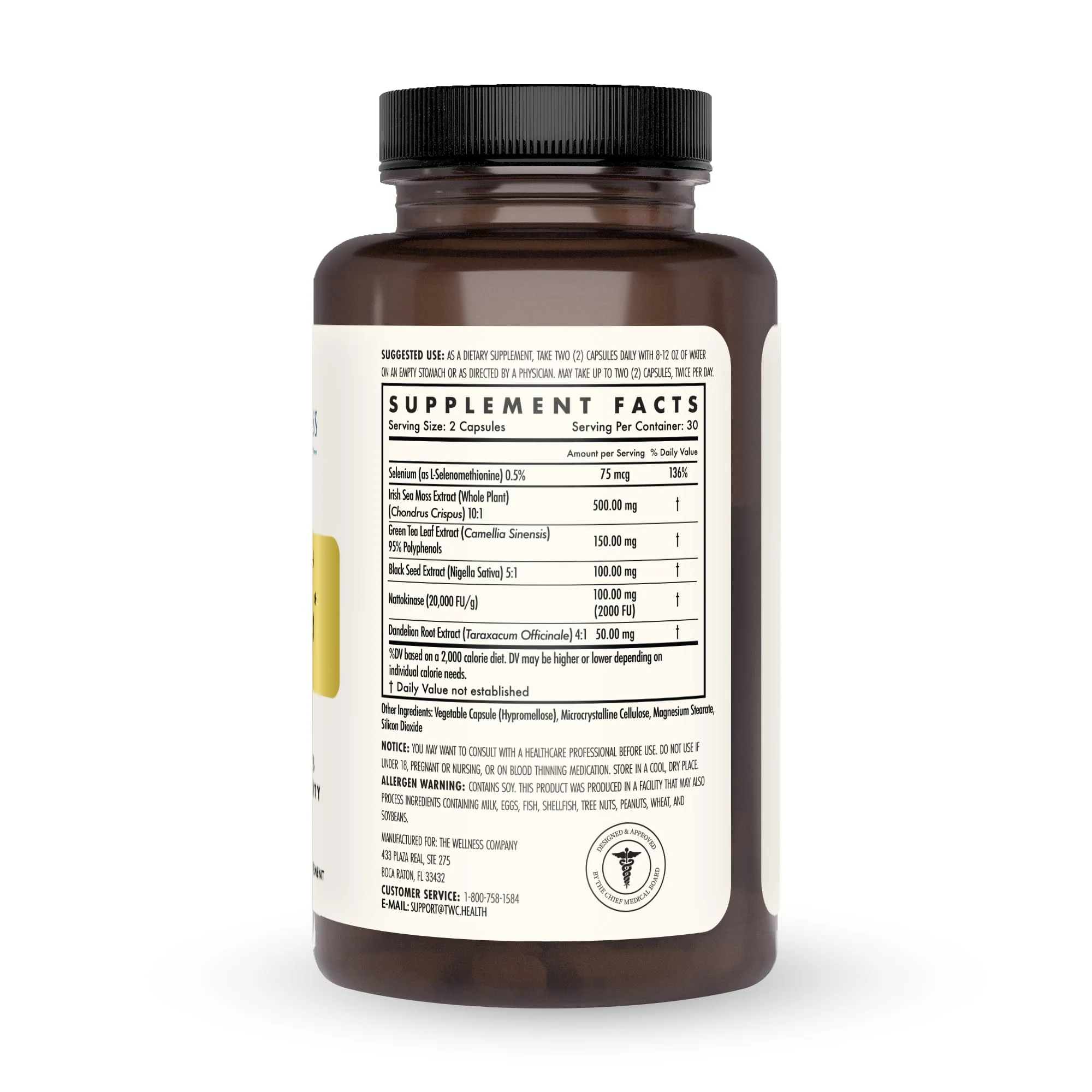 The Wellness Company Spike Support | Nattokinase, Dandelion Root & Black Sativa – 60ct - Image 10