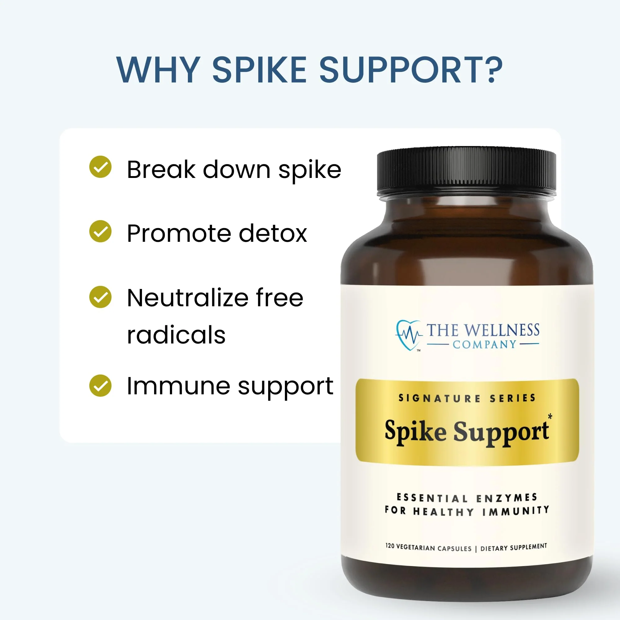 The Wellness Company Spike Support | Nattokinase, Dandelion Root & Black Sativa – 60ct - Image 12