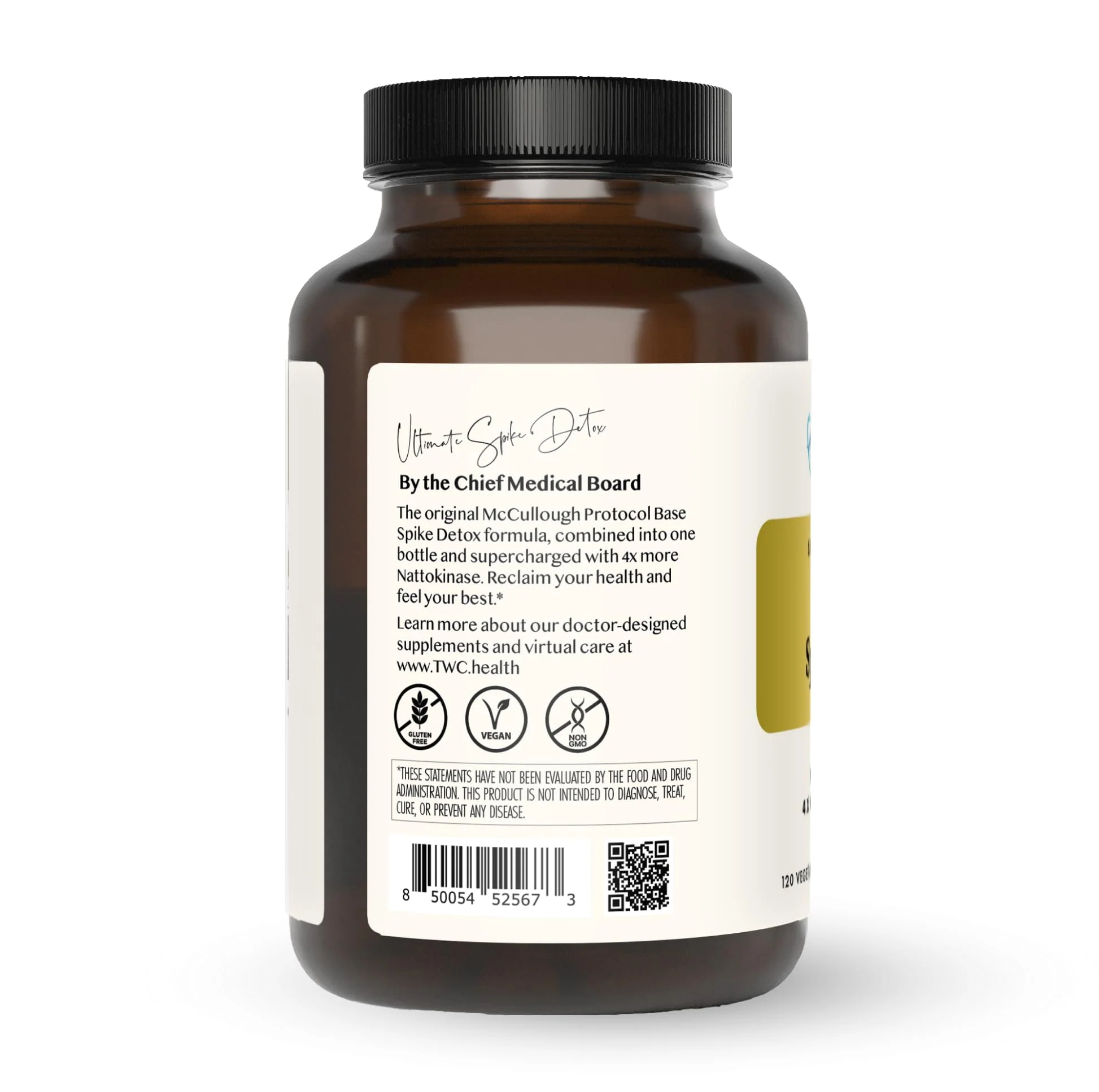 The Wellness Company Ultimate Spike Detox – 3-in-1 Nattokinase, Turmeric & Bromelain | 120ct - Image 3