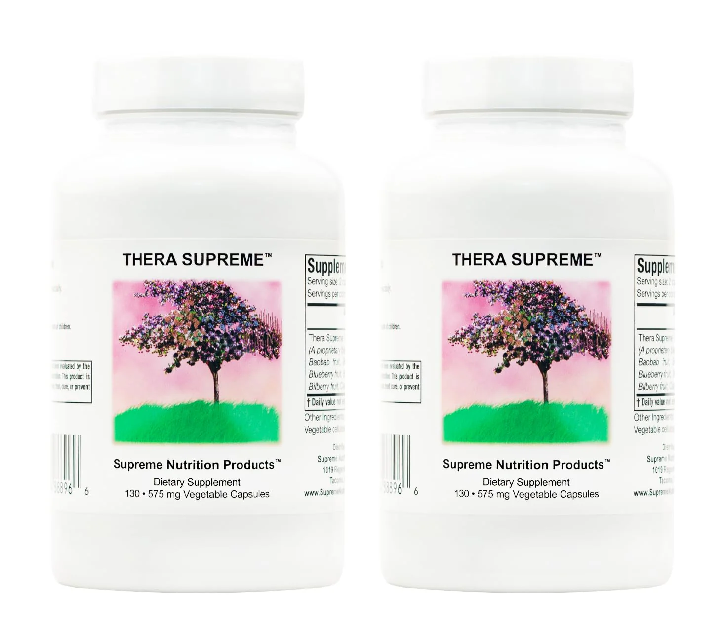 Thera Supreme 130 Herbal Capsules – Pure Vegetarian Formula (Pack of 2) - Image 2