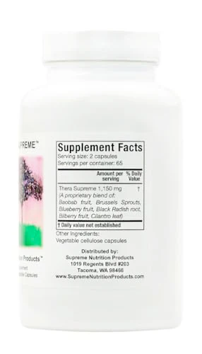 Thera Supreme 130 Herbal Capsules – Pure Vegetarian Formula (Pack of 2) - Image 3
