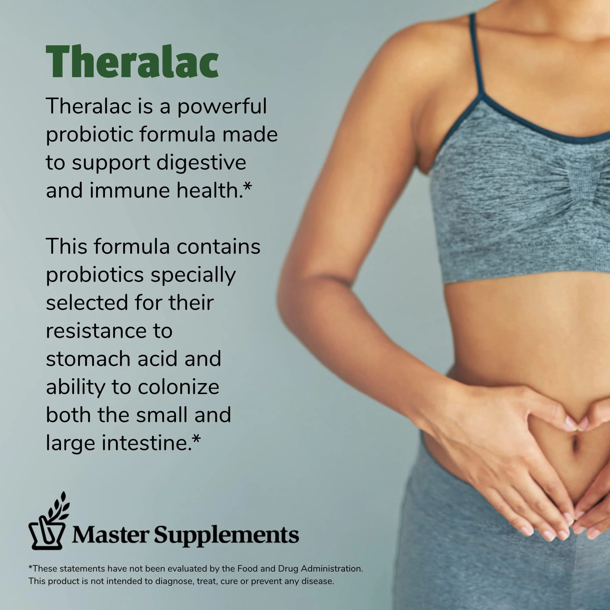Theralac Master Supplements – 2-Pack Multi-Strain Probiotic for Gut Health, Gluten Free, 60 Servings - Image 3