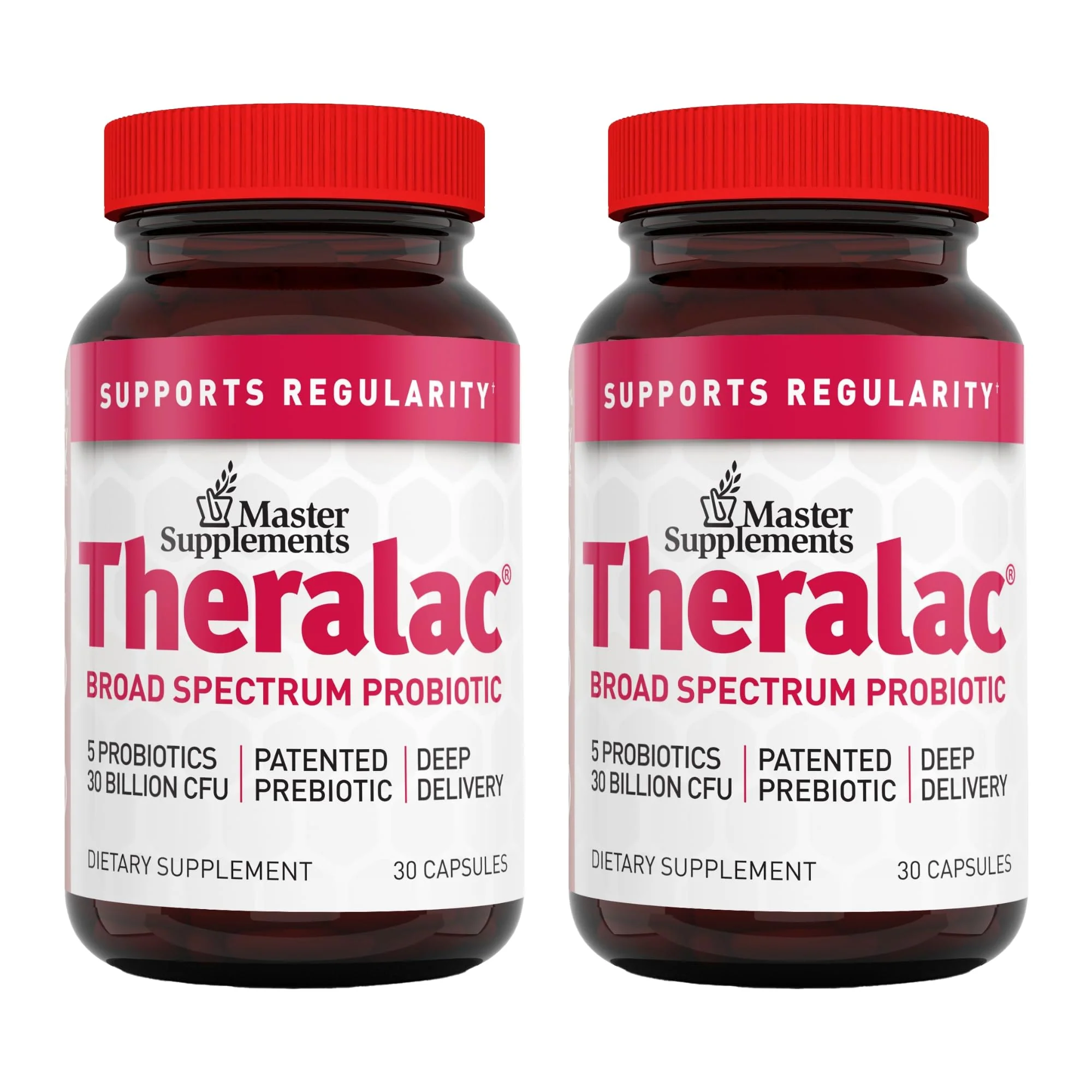 Theralac Master Supplements – 2-Pack Multi-Strain Probiotic for Gut Health, Gluten Free, 60 Servings - Image 9