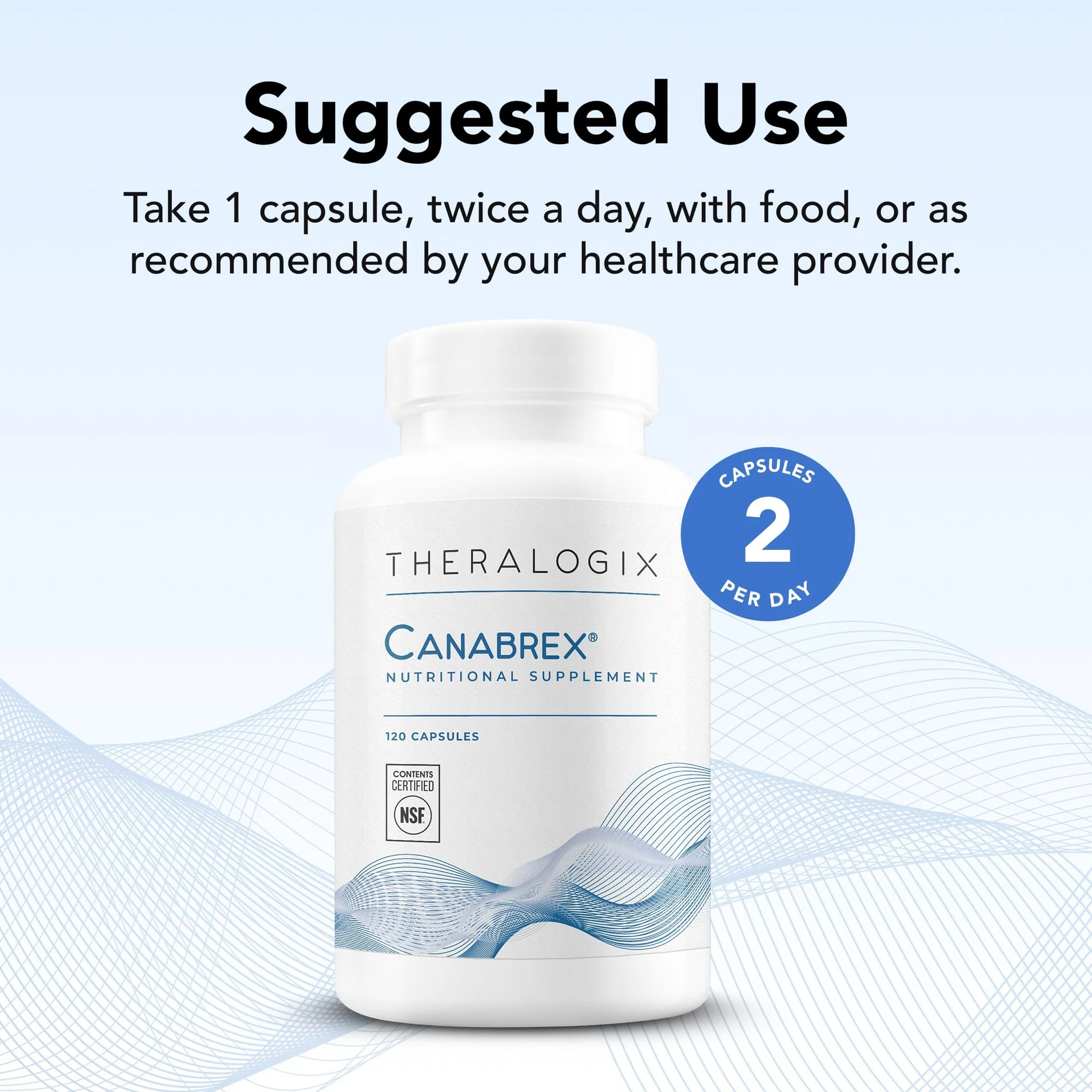 Theralogix Canabrex PEA Supplement – 120 Capsules (60-Day) | Joint Health, Sleep & Immune Support | NSF Certified - Image 3