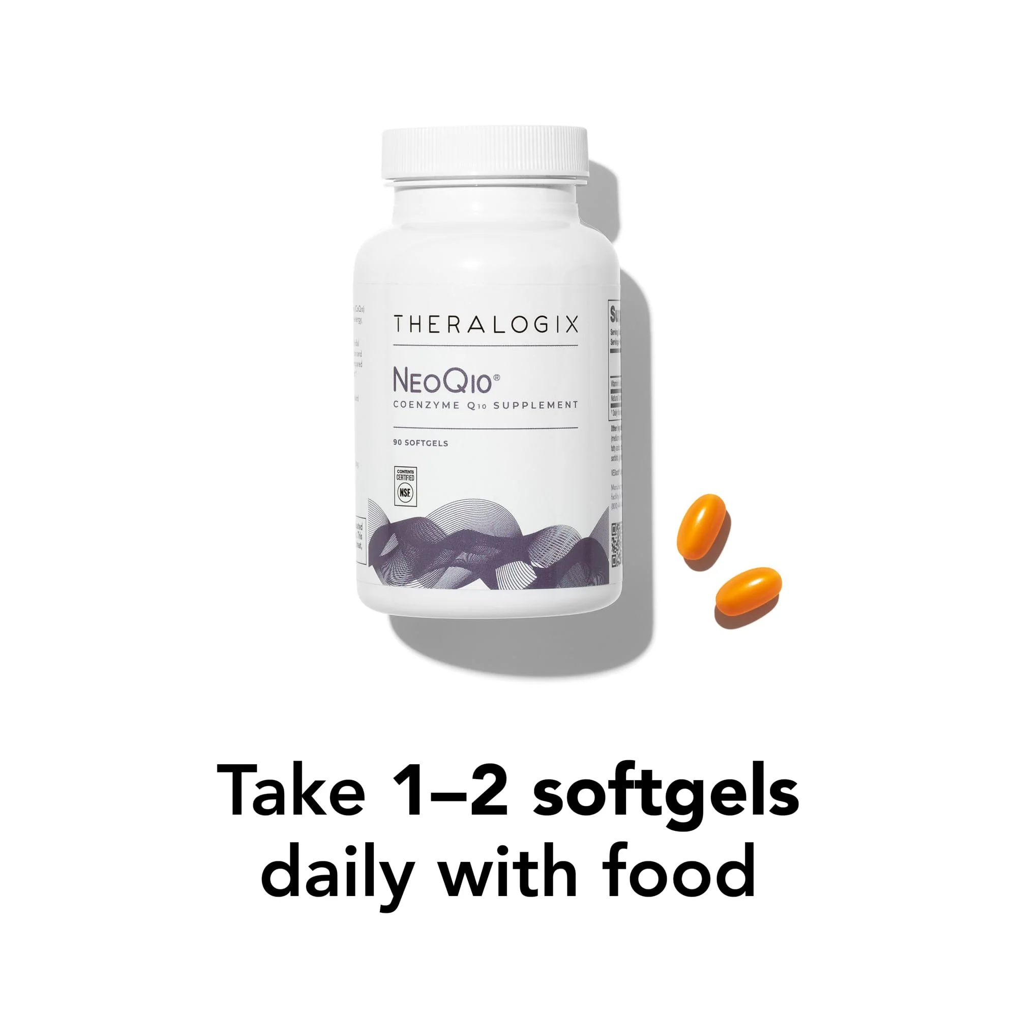 Theralogix NeoQ10 CoQ10 Supplement – Heart Health & Fertility Support | NSF Certified, 90 Softgels - Image 15