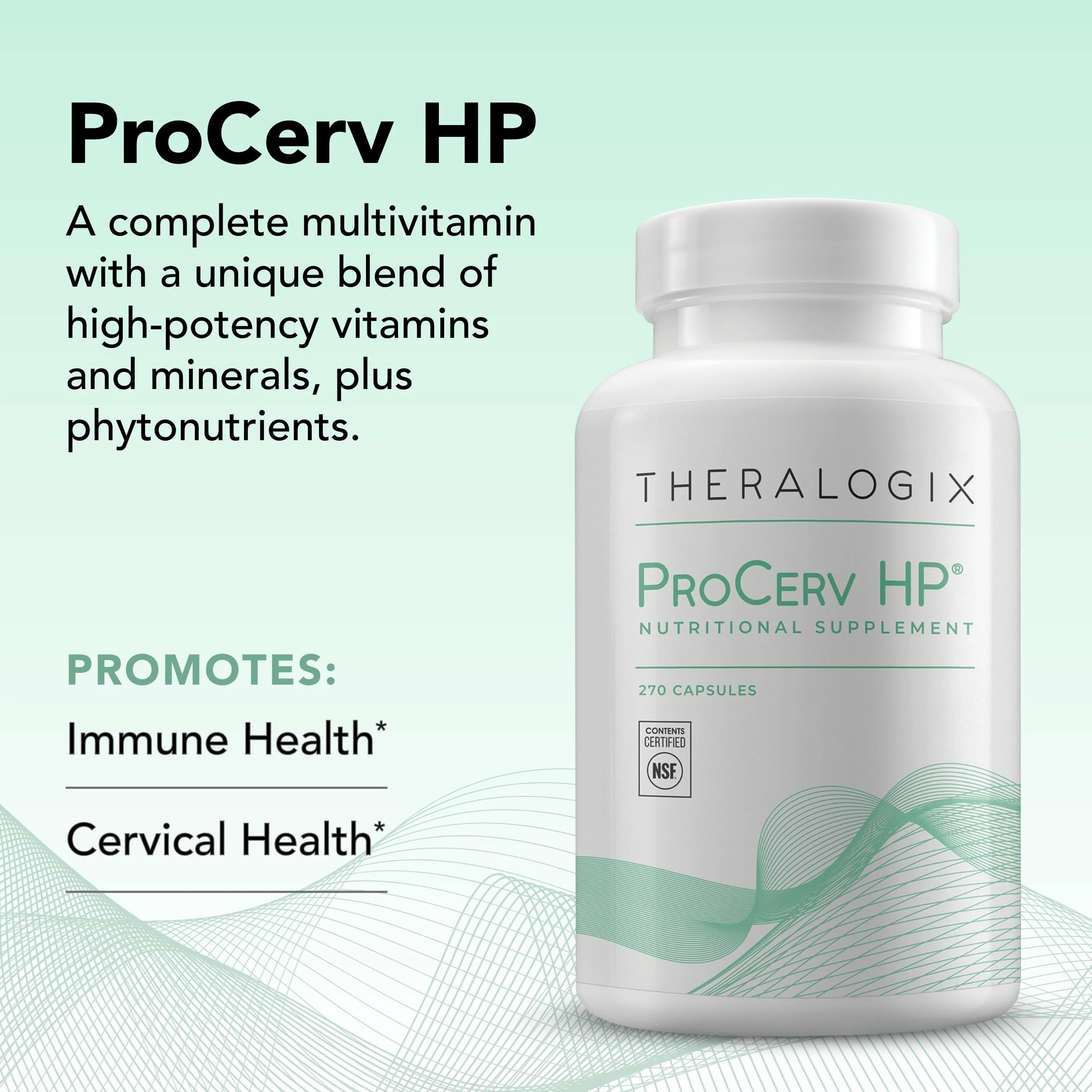 Theralogix ProCerv HP High-Potency Multivitamin – Immune Support for Men & Women – 270 Capsules (NSF Certified) - Image 4