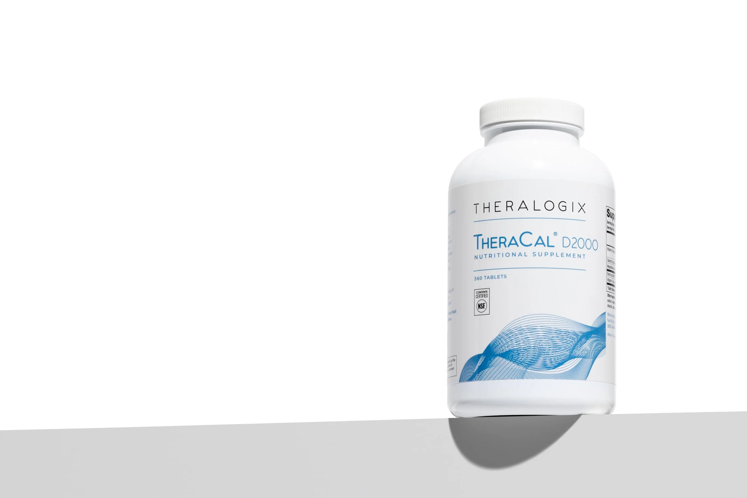 Theralogix TheraCal D2000 — Bone Health Supplement with Calcium, D3, K2 | 360 Tablets, 90-Day Supply, NSF Certified - Image 3