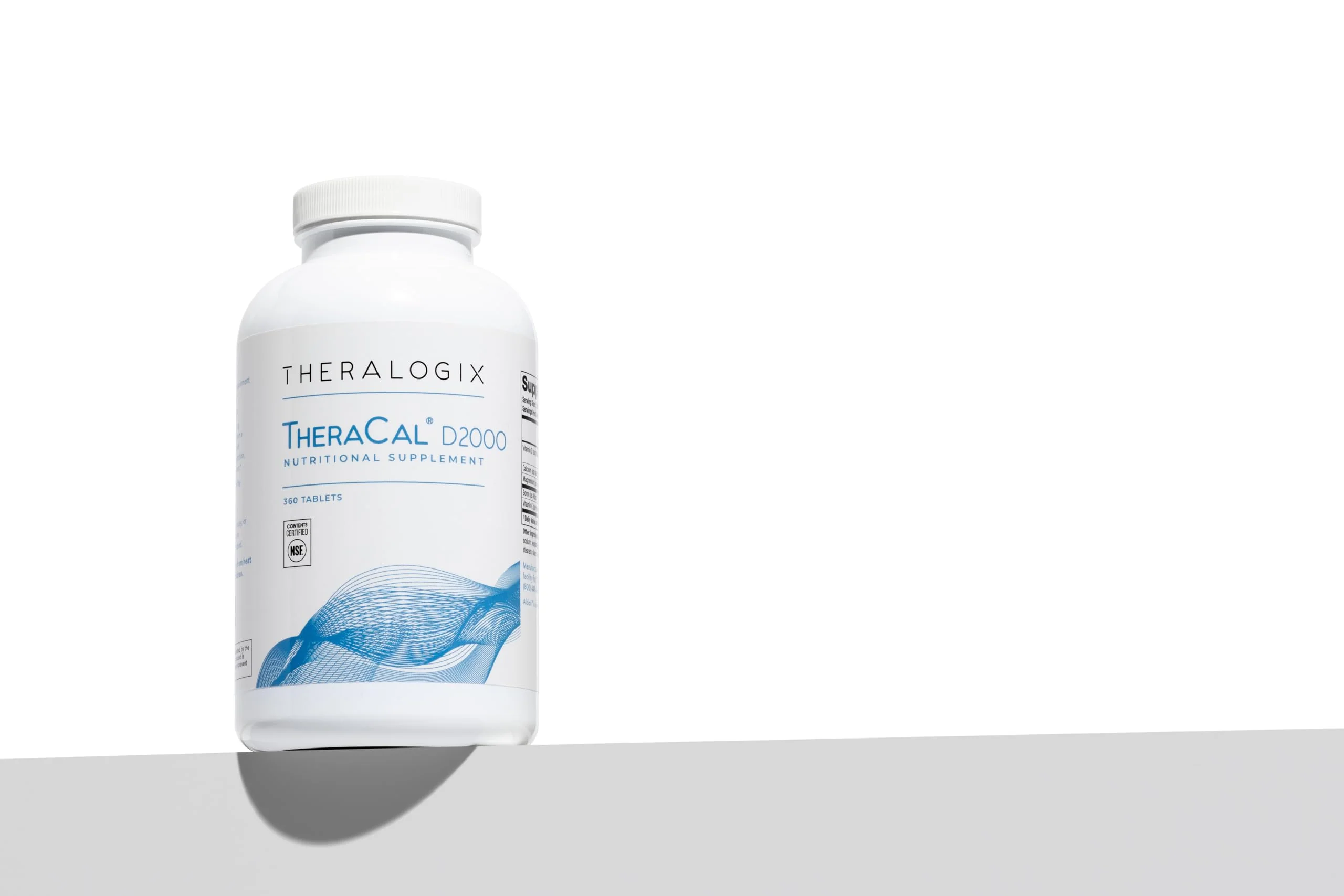 Theralogix TheraCal D2000 — Bone Health Supplement with Calcium, D3, K2 | 360 Tablets, 90-Day Supply, NSF Certified - Image 8
