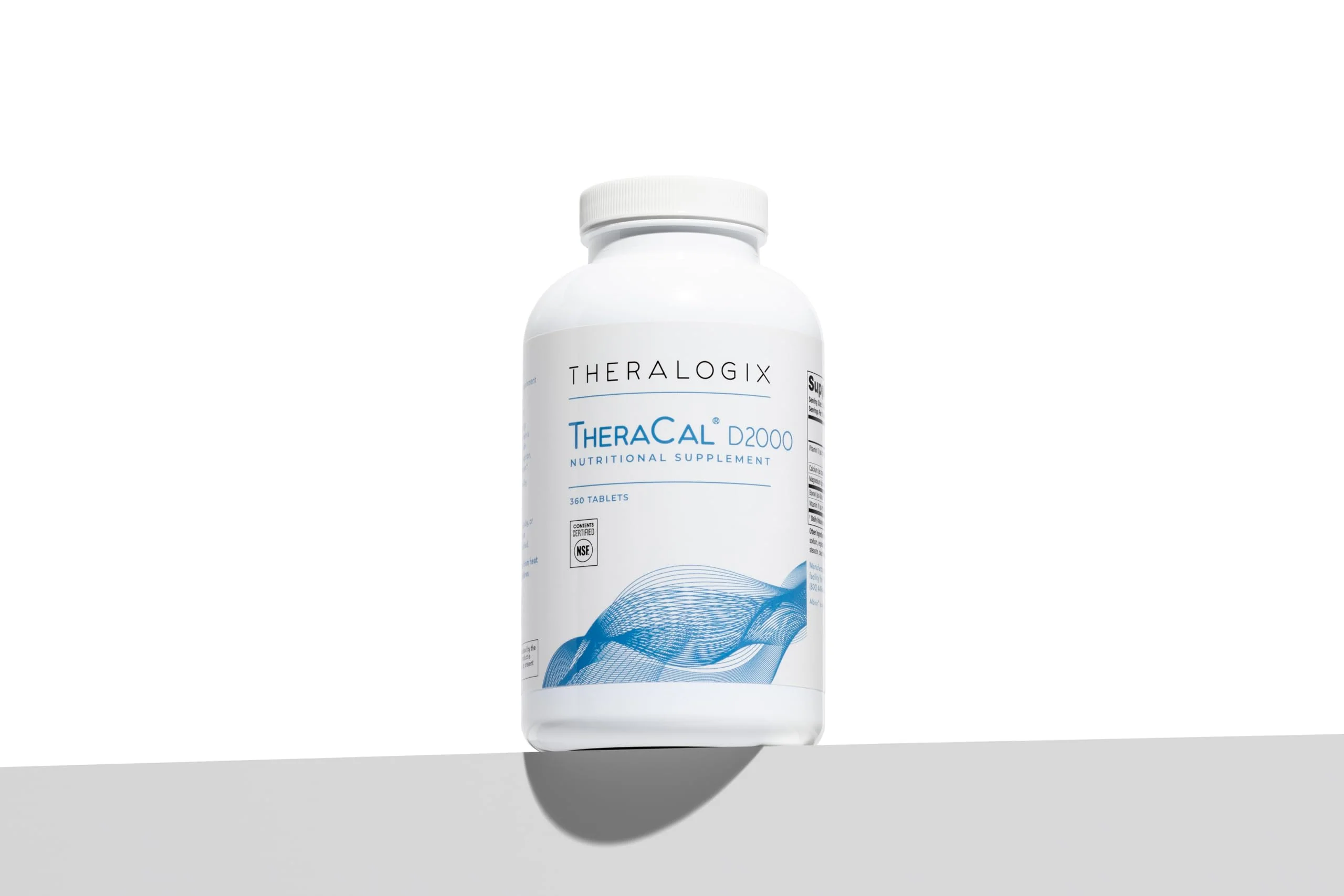 Theralogix TheraCal D2000 — Bone Health Supplement with Calcium, D3, K2 | 360 Tablets, 90-Day Supply, NSF Certified - Image 9