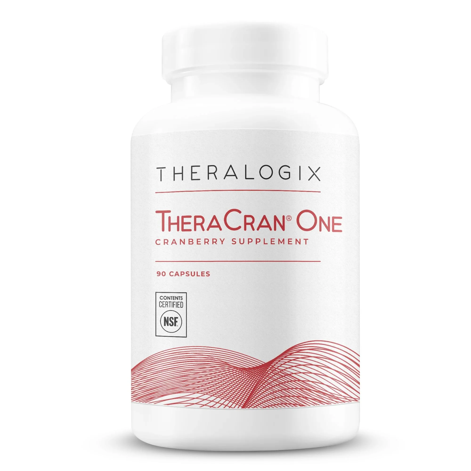 Theralogix TheraCran One Cranberry Capsules – 90-Count, NSF Certified, 36 mg Soluble PACs per Capsule | Urinary Tract Support