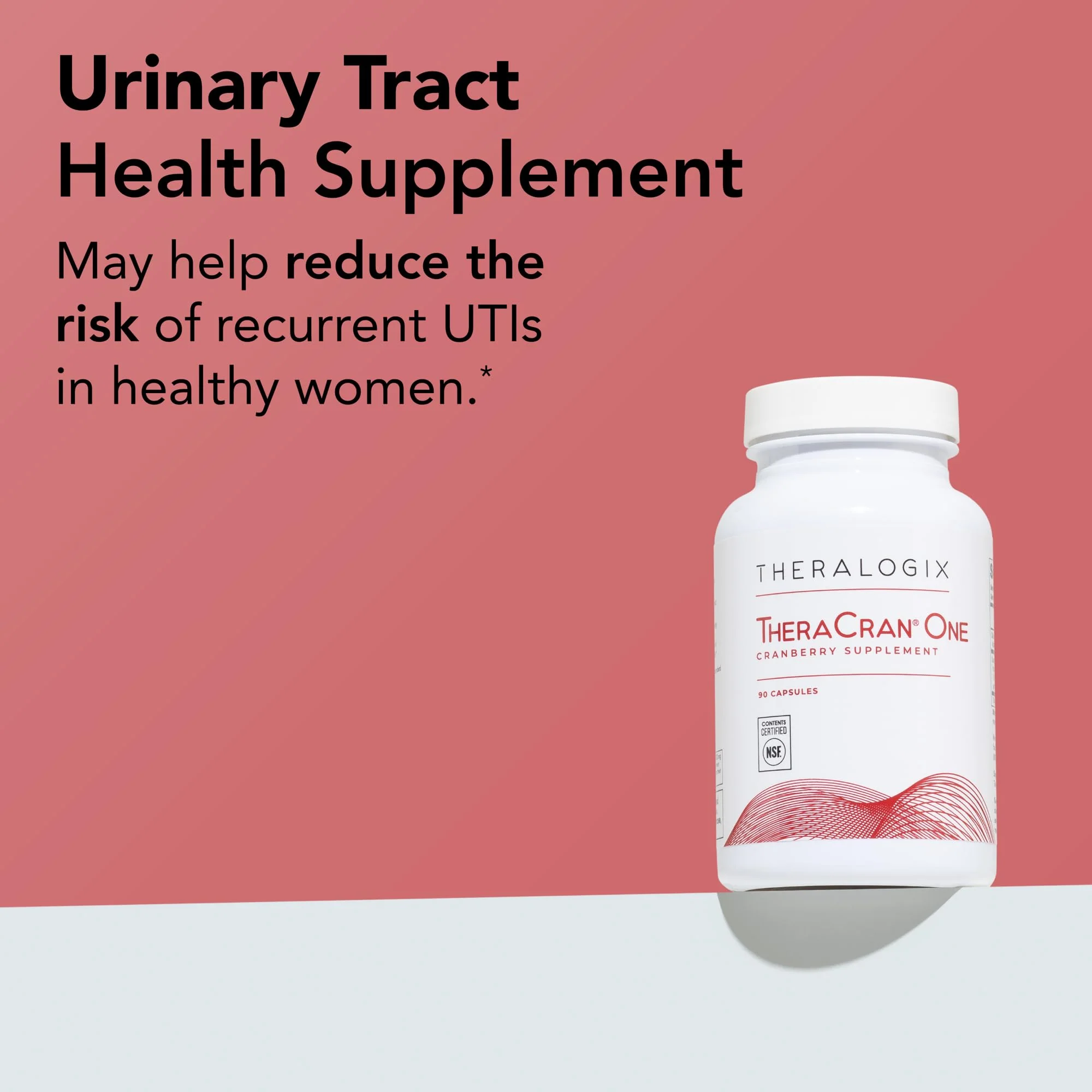 Theralogix TheraCran One Cranberry Capsules – 90-Count, NSF Certified, 36 mg Soluble PACs per Capsule | Urinary Tract Support - Image 6