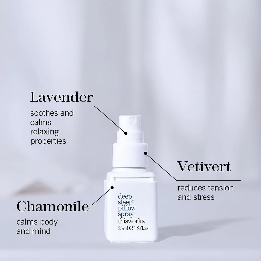 THISWORKS Deep Sleep Pillow Spray – Fast-Acting Natural Lavender for Relaxation & Restful Sleep (35 ml Travel Size) - Image 3