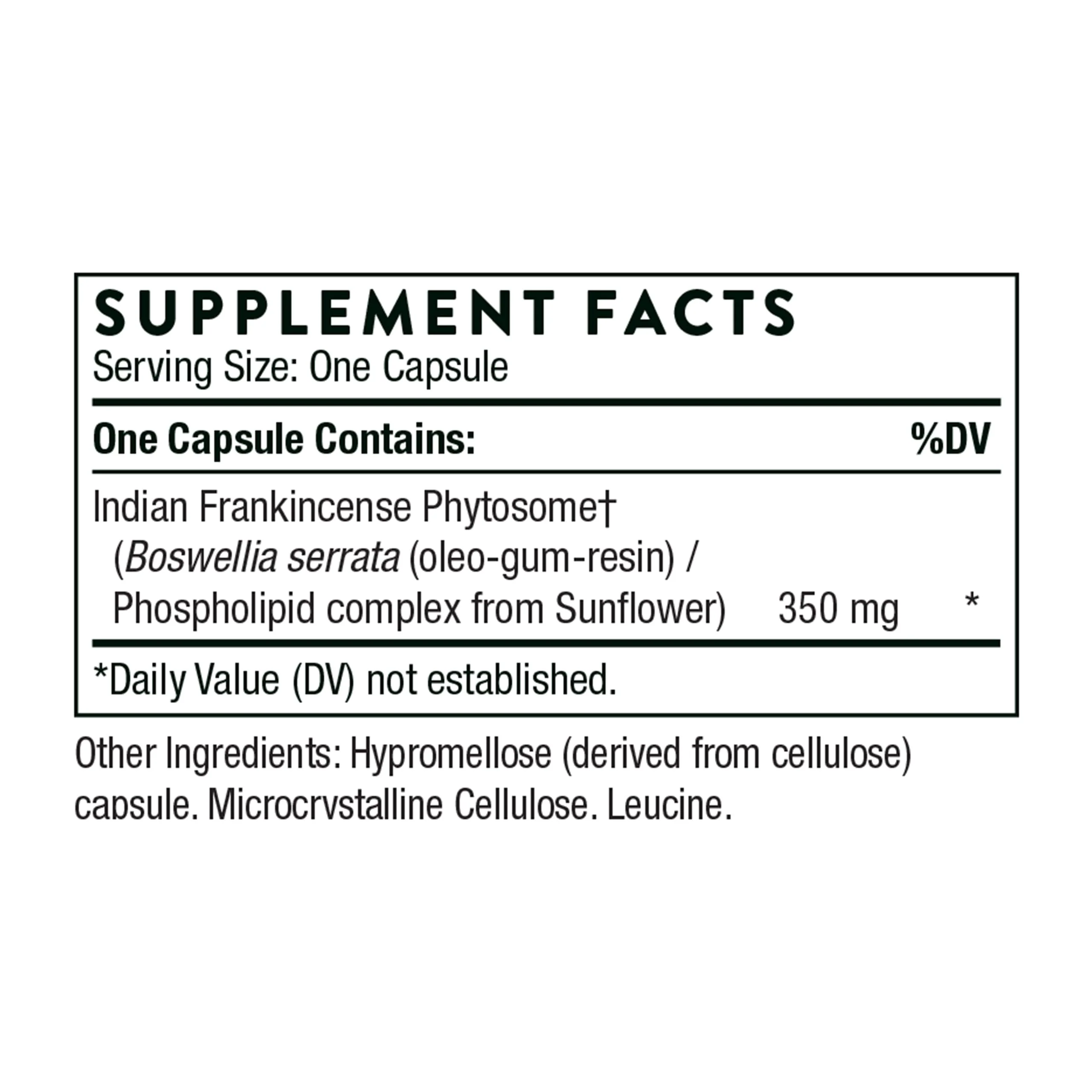 THORNE Boswellia Phytosome - Indian Frankincense (Boswellia Extract) Supplement - 60 Capsules - Image 3