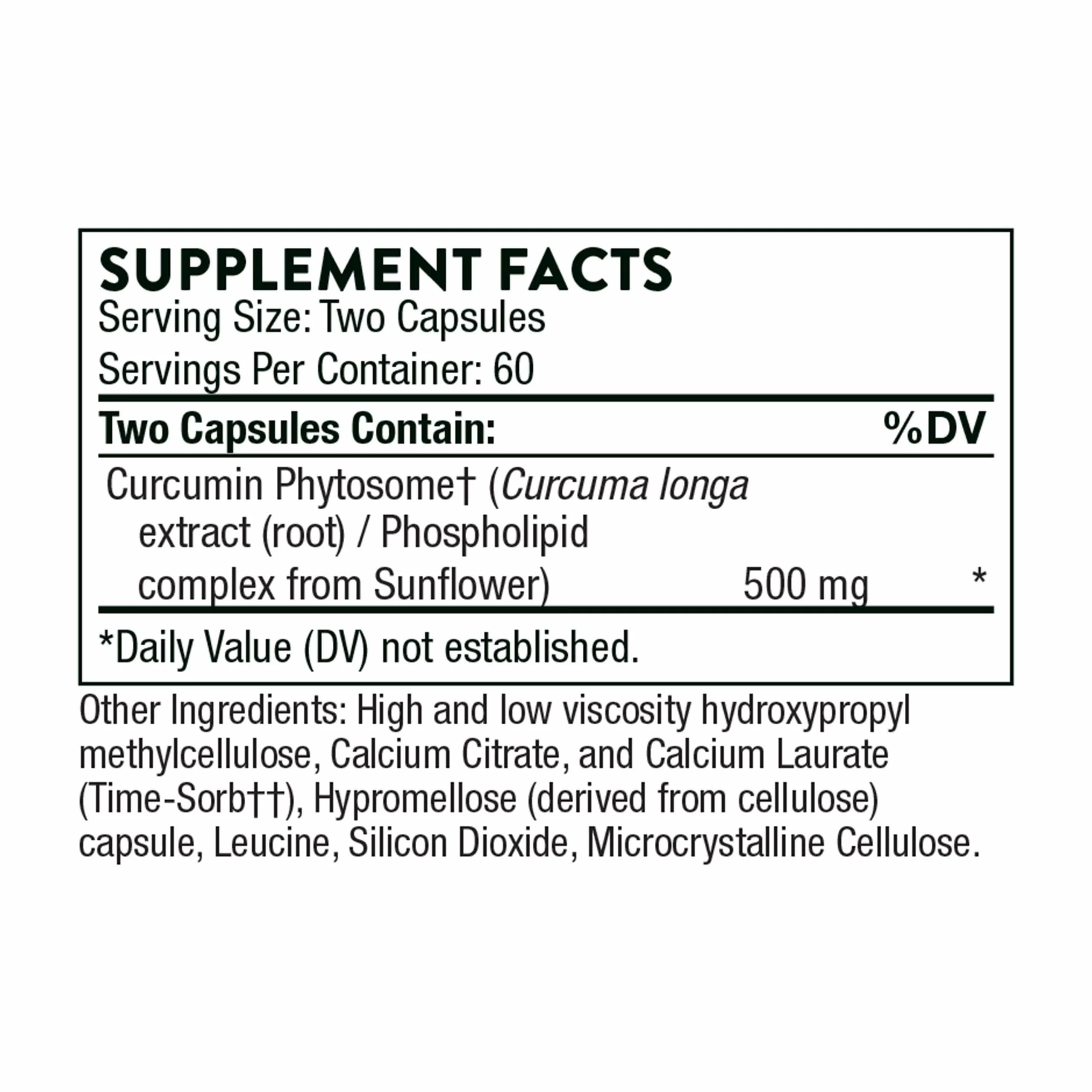 THORNE Curcumin Phytosome 500 mg (Meriva) – Sustained Release, Clinically Studied, Supports Healthy Inflammation - Image 3