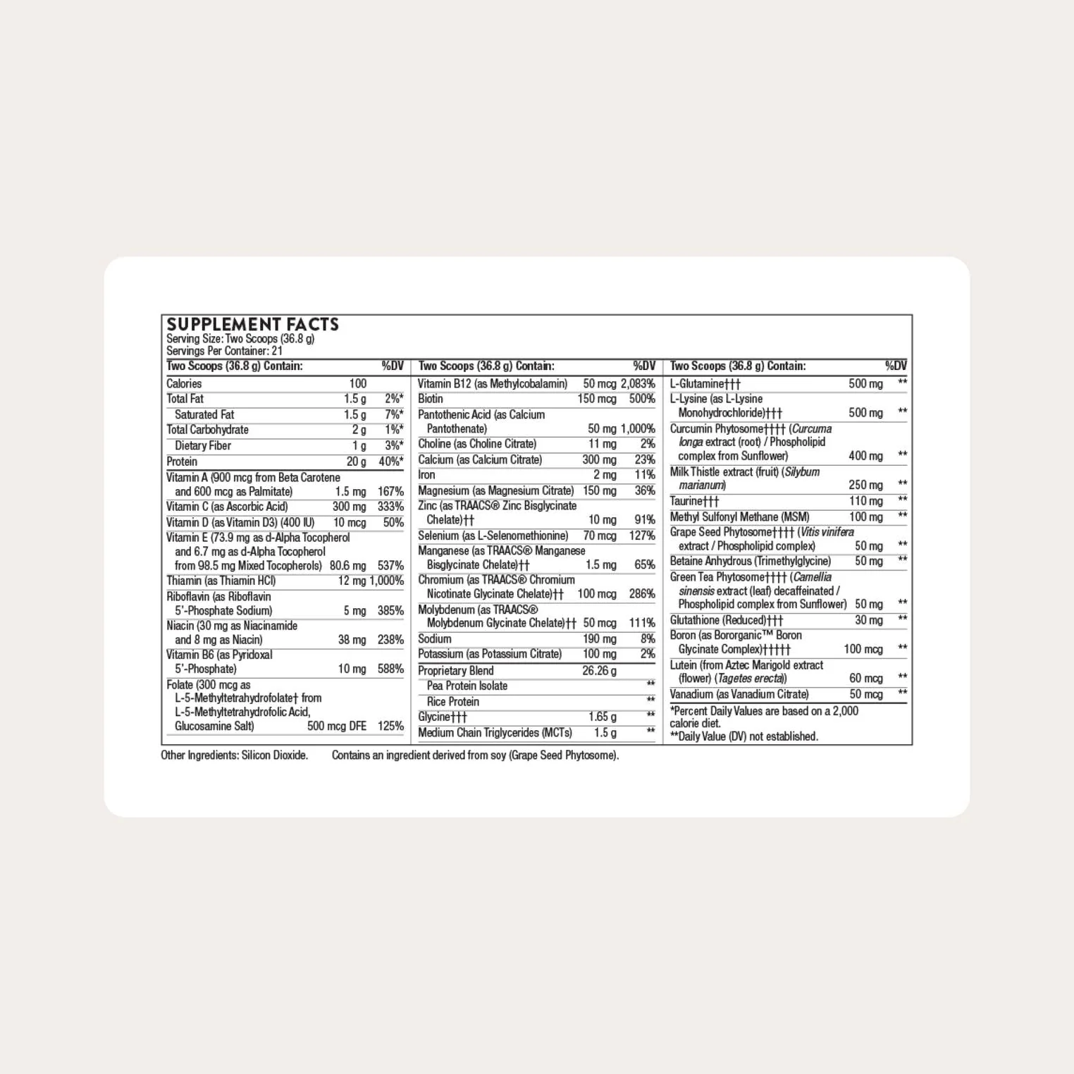 THORNE MediClear Plus – Foundational Support with Rice & Pea Protein, Multivitamin-Mineral Profile (27.2 oz) - Image 9