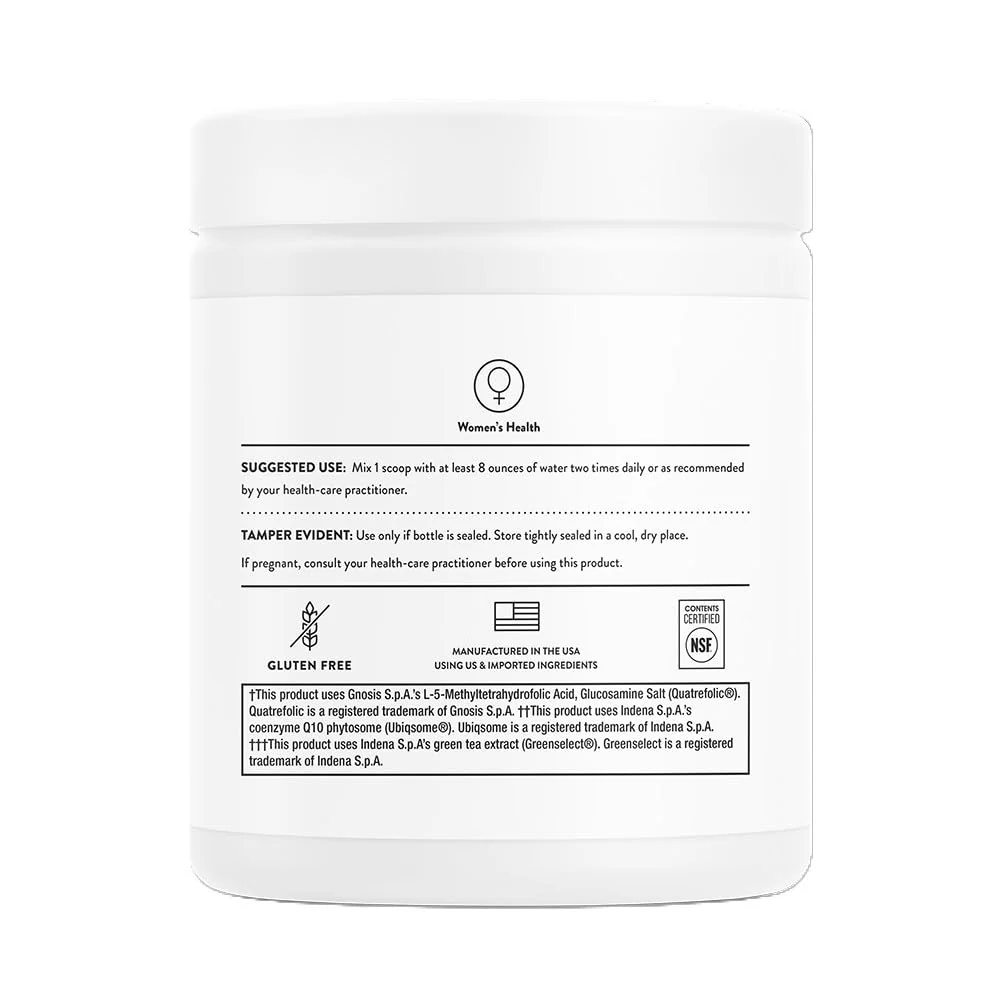 THORNE Ovarian Care – Inositol, CoQ10 & Polyphenols for Women’s Health – Mixed Berry, 7.55 oz, 60 Servings - Image 4