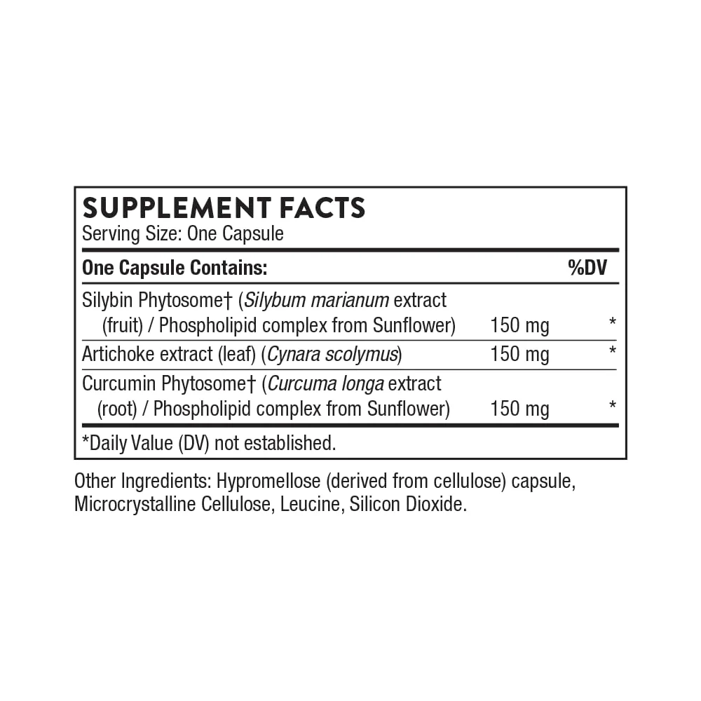 THORNE - S.A.T. Milk Thistle Complex with Silymarin, Artichoke & Turmeric Extracts for Liver Support | 60 Capsules - Image 4