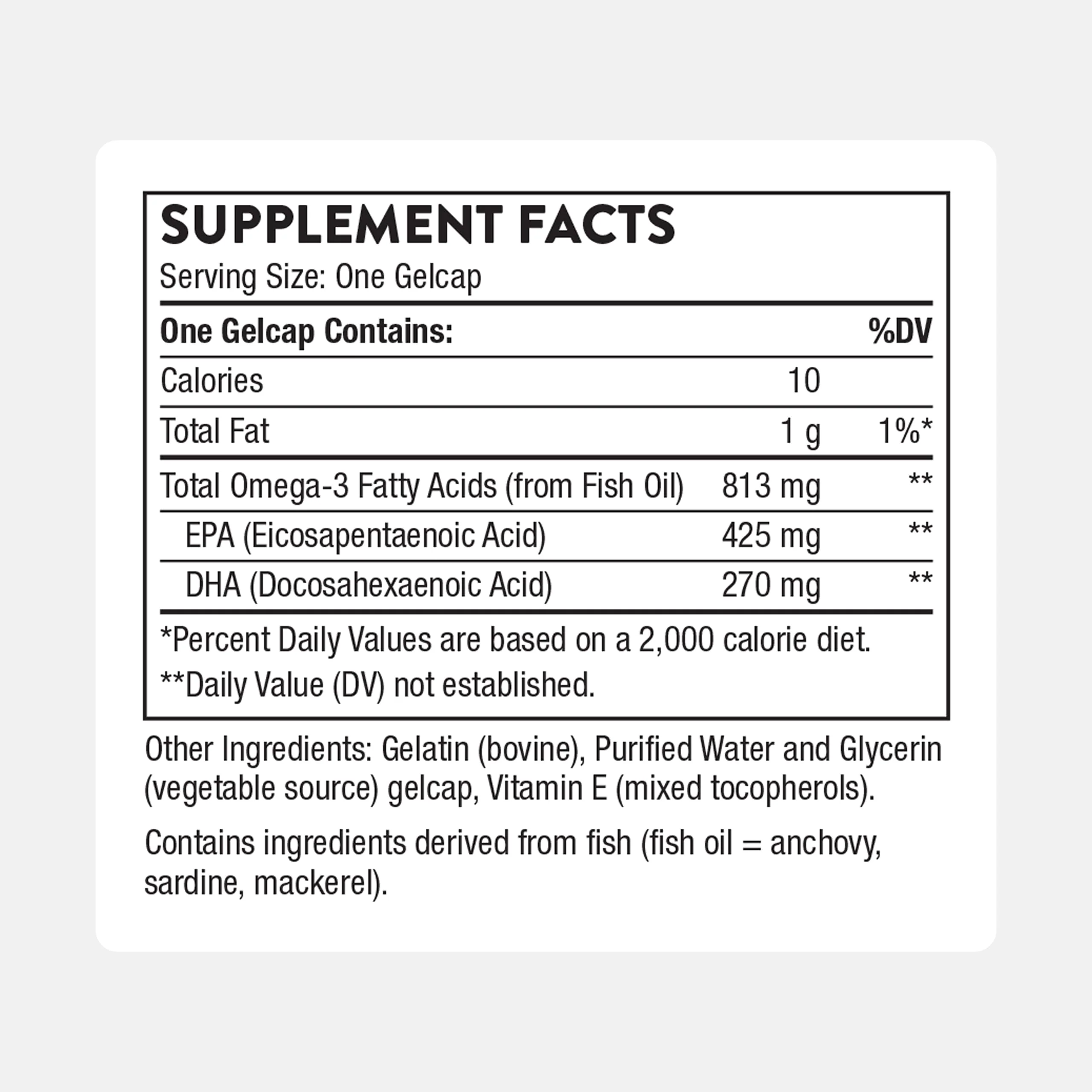 THORNE Super EPA Omega-3 - EPA 425mg & DHA 270mg | 180 Gelcaps - Gluten, Dairy & Soy-Free - Image 3