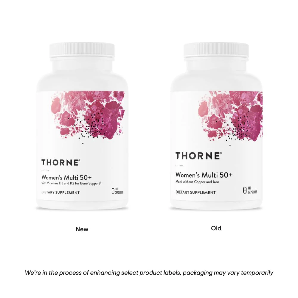 THORNE Women’s Multi 50+ – Comprehensive Daily Multivitamin for Heart, Bone & Immune Health | 180 Capsules - Image 4