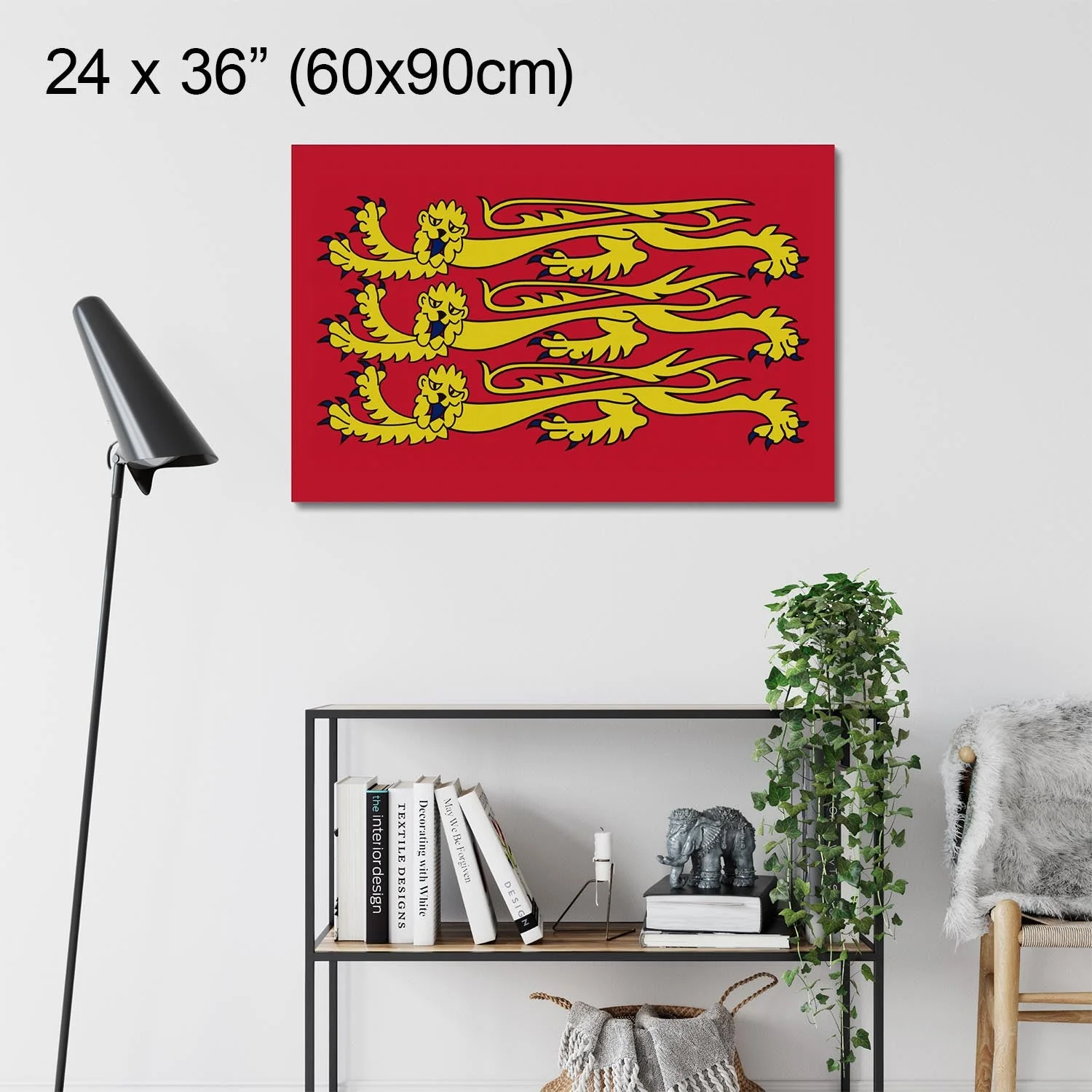 "Three Lions Royal Standard of England" on Framed Prints, Canvas, Framed Canvas, Acrylic or Print-only - Image 4